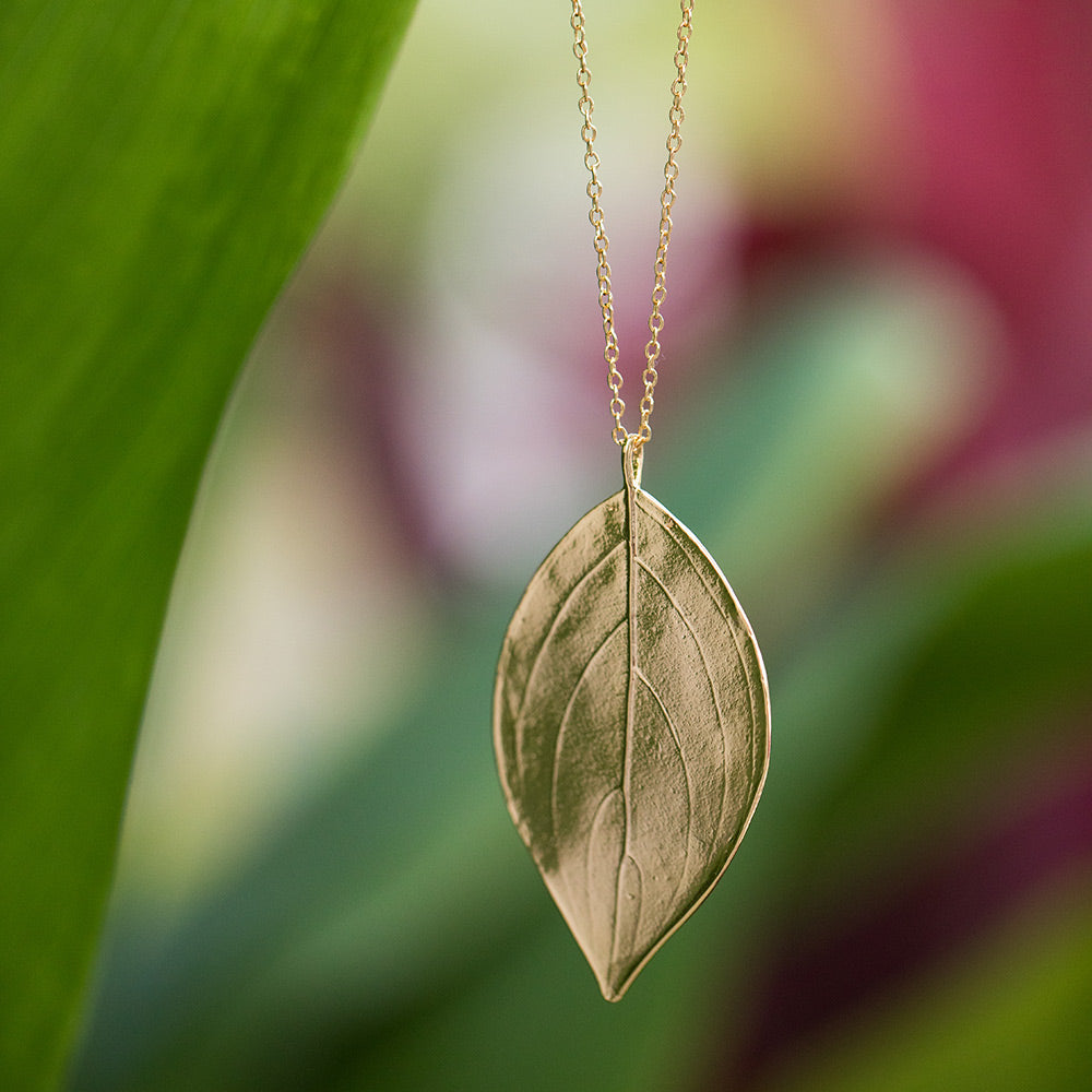 Extra Large Leaf Necklace