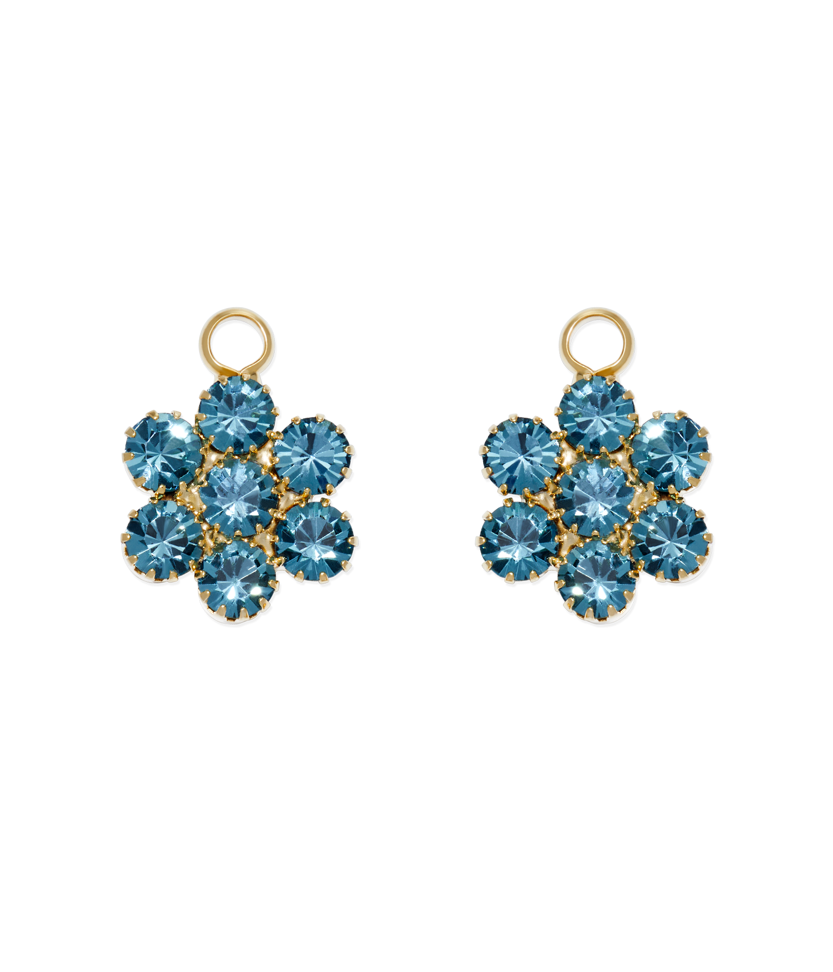 Smoked Sapphire Huggie Charms