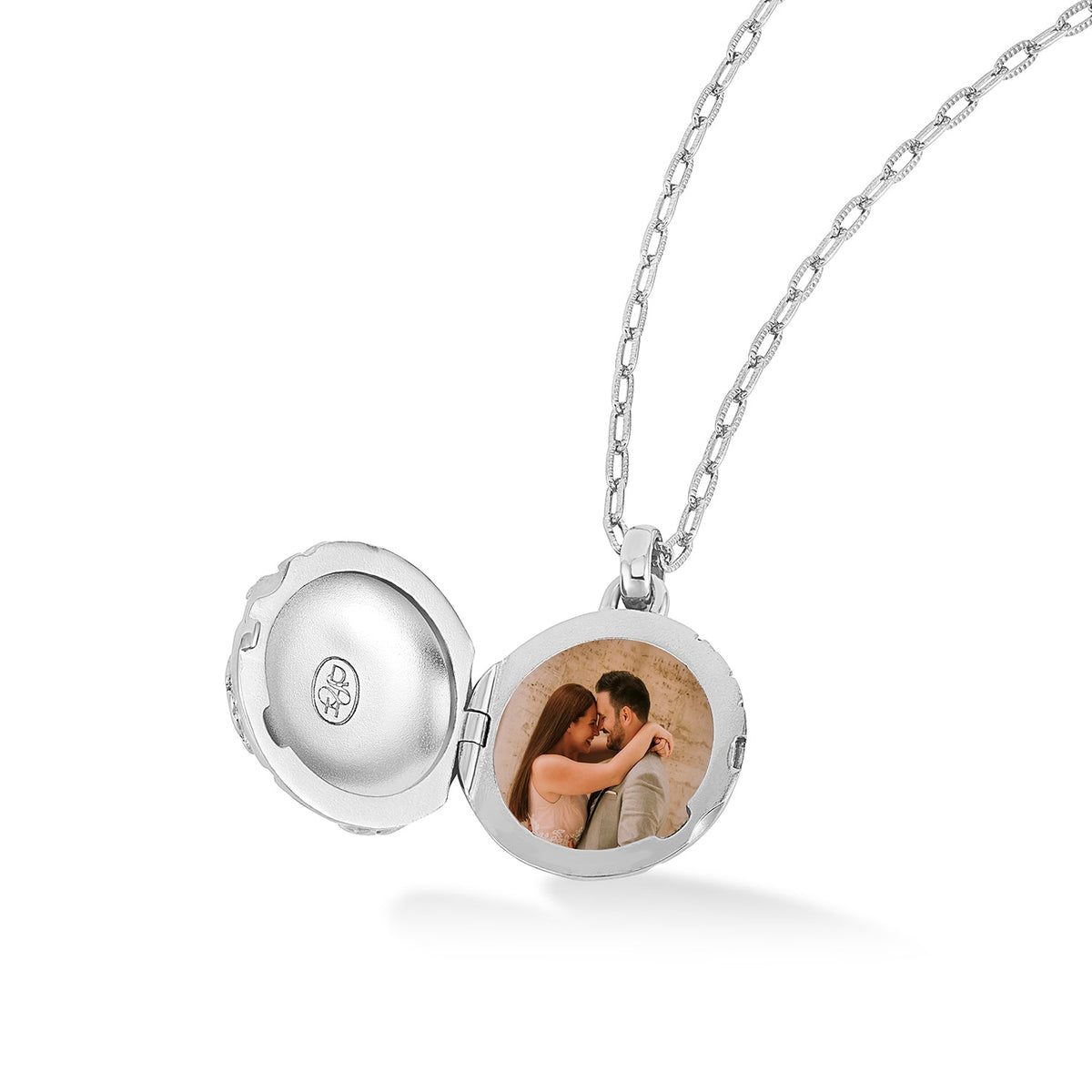 Forget-Me-Not Photo Locket