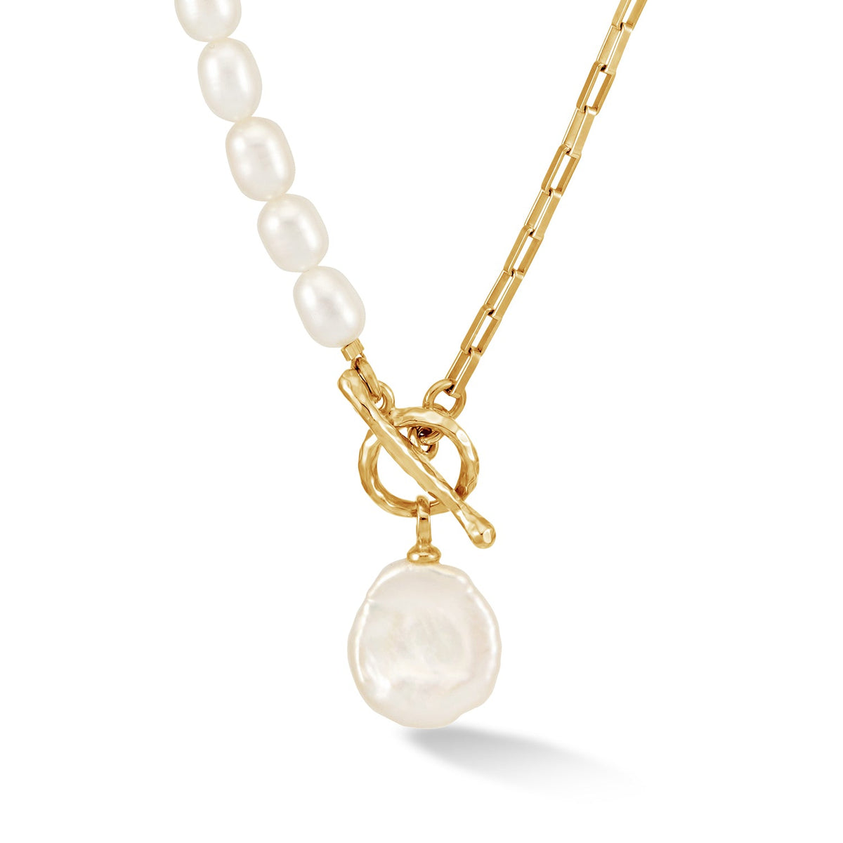 Keshi Luna Pearl™ Drop Chain Necklace