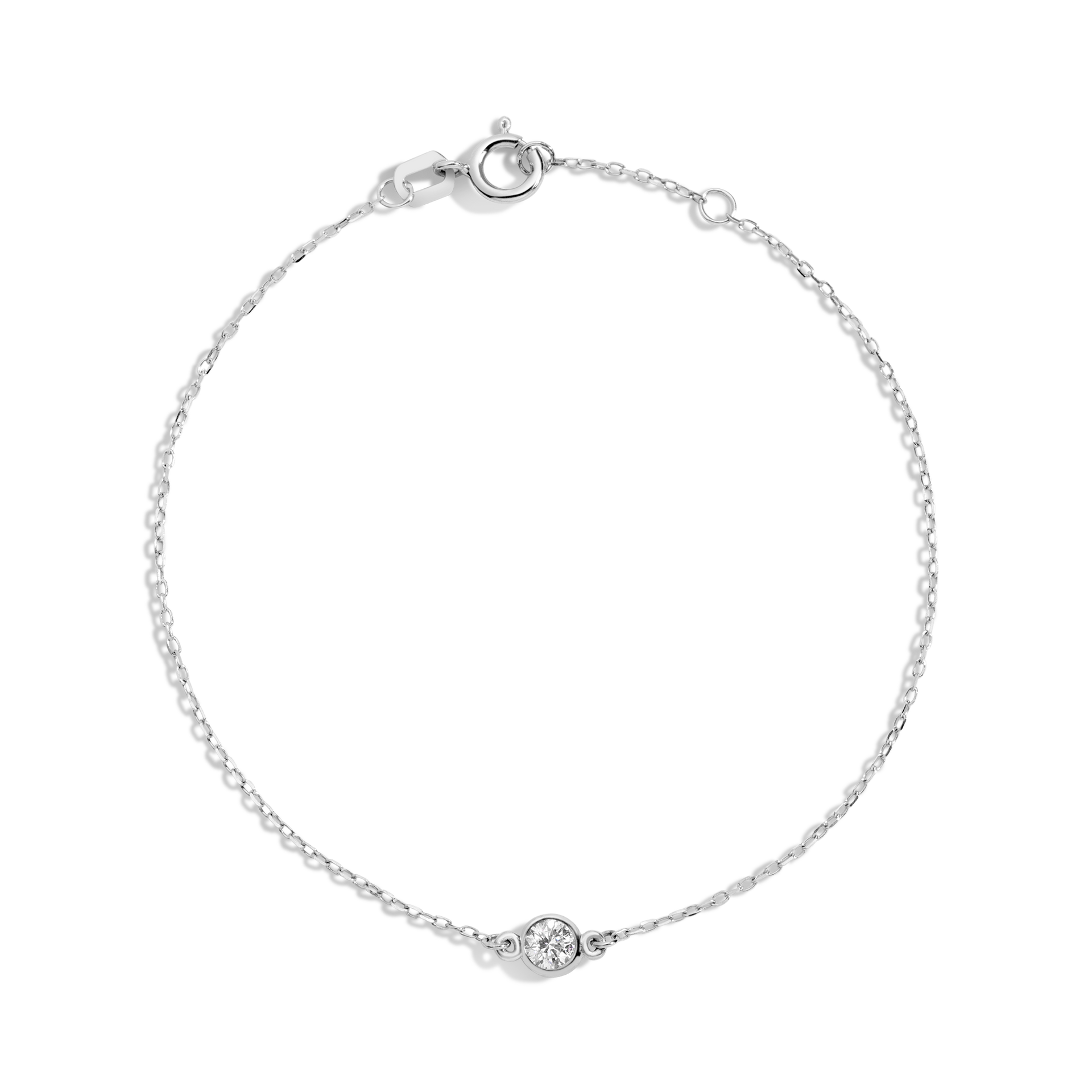 Medium Lab Grown Diamond Bezel Bracelet