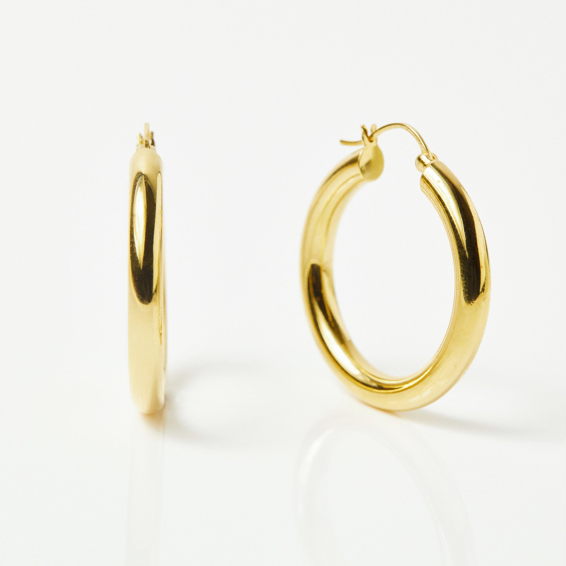 Large Luxe Chunky Hoop Earrings