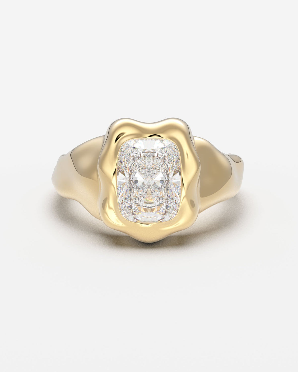 The Legacy Diamond Signet — Elongated Cushion