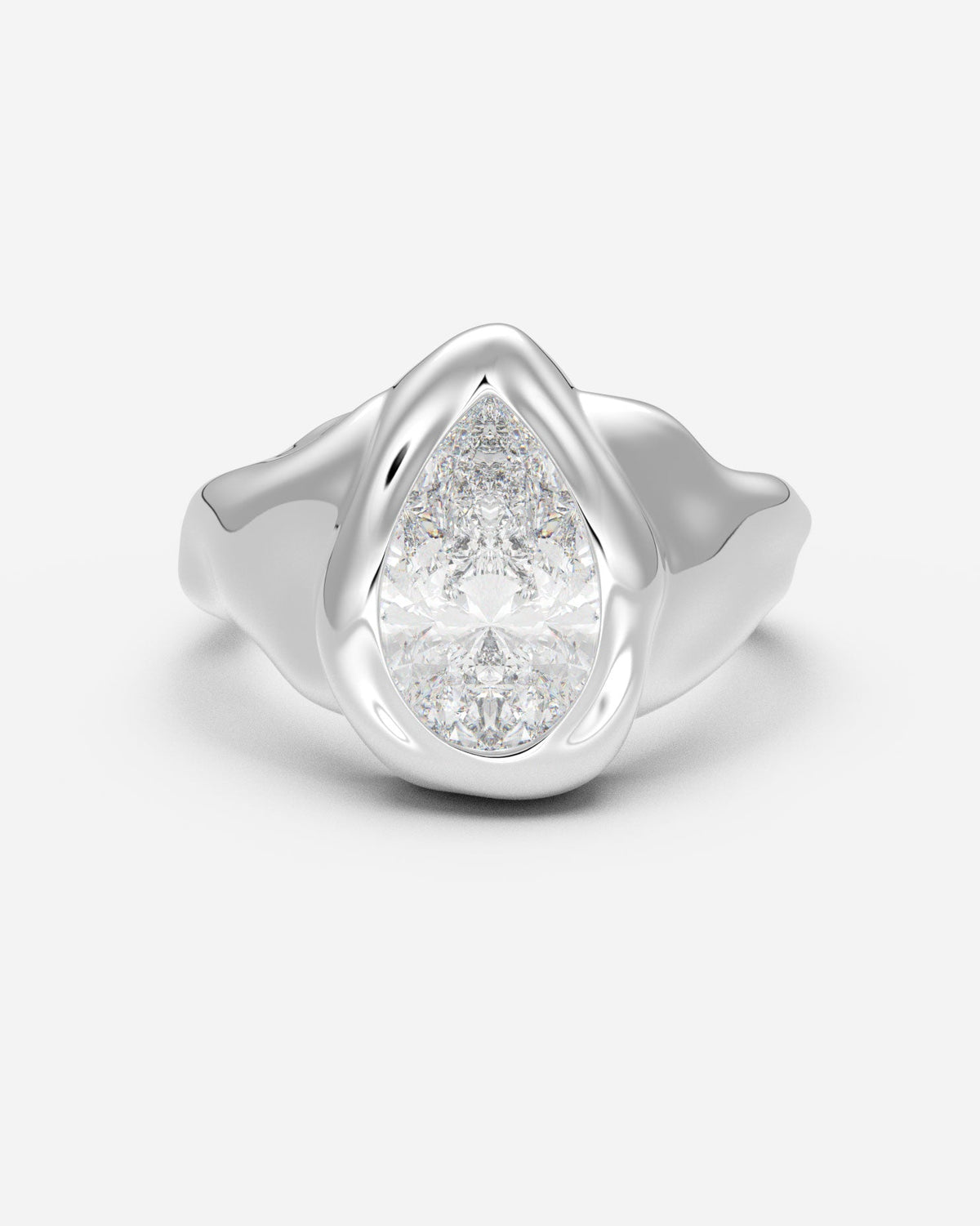 The Legacy Diamond Signet — Pear