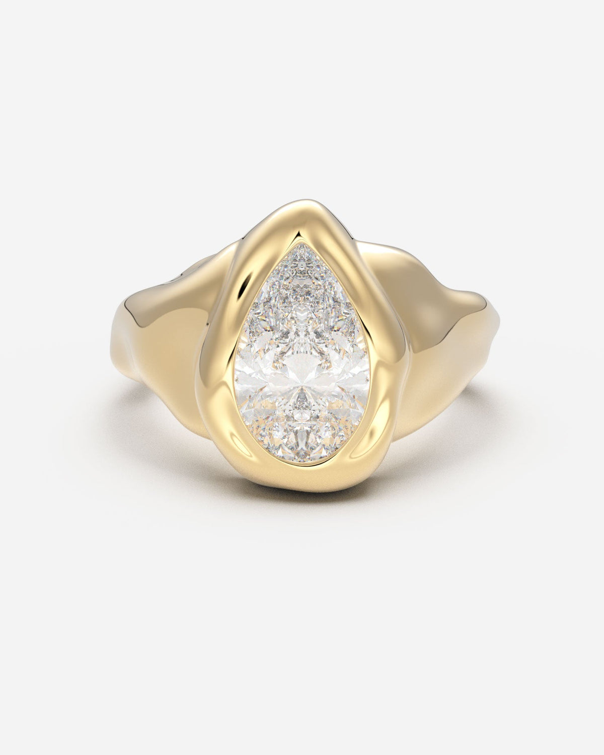 The Legacy Diamond Signet — Pear