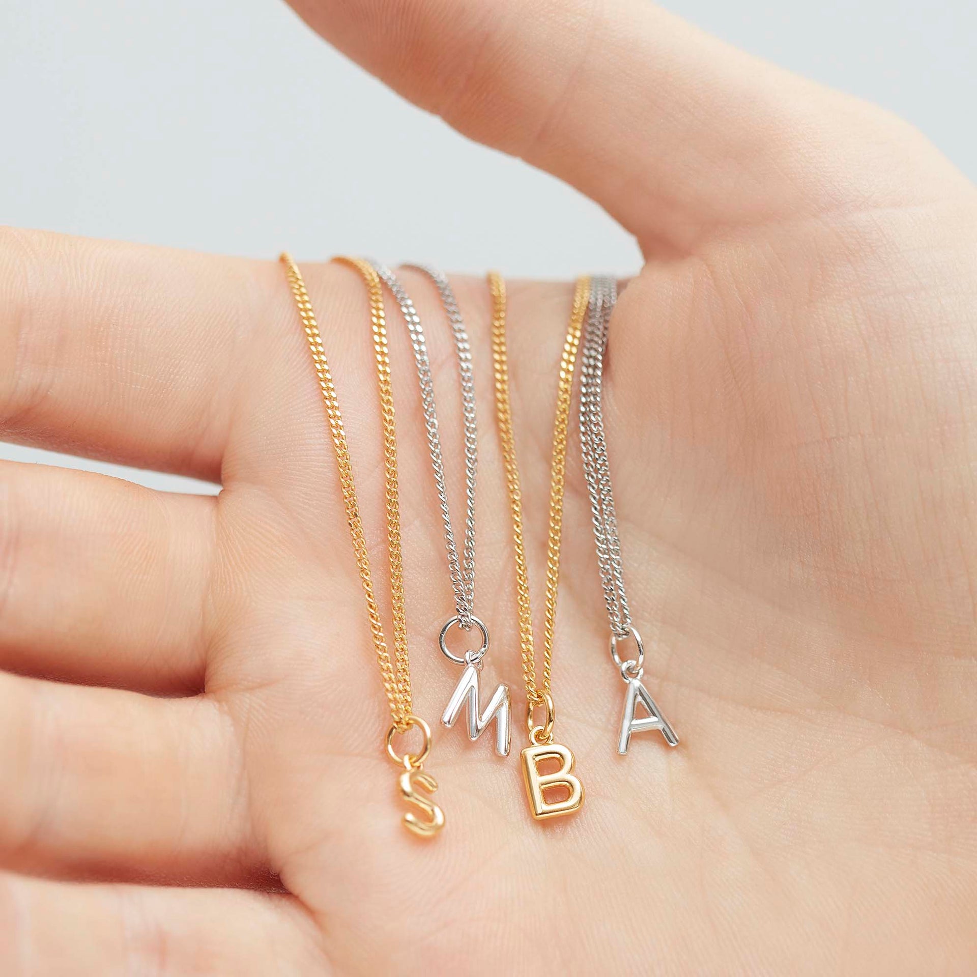 Little Love Letter Necklace Silver