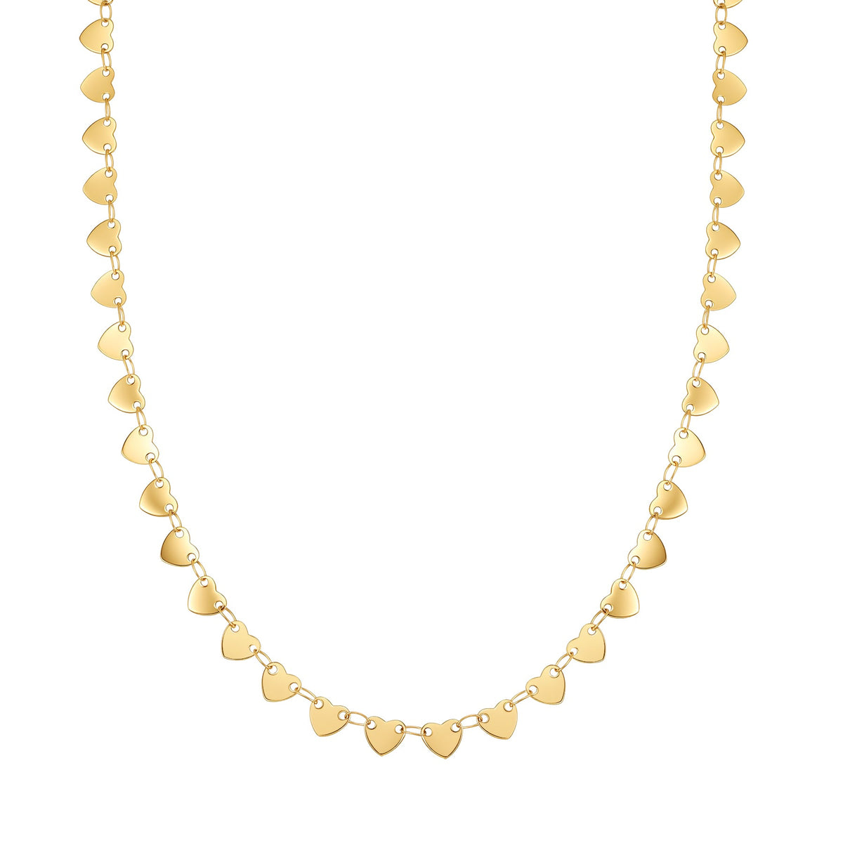 Linked Heart Statement Choker Waterproof