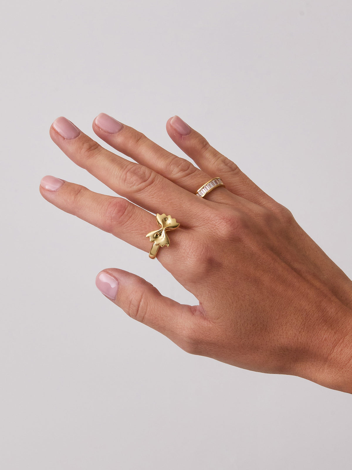 Bow Tie Pasta Gold Ring