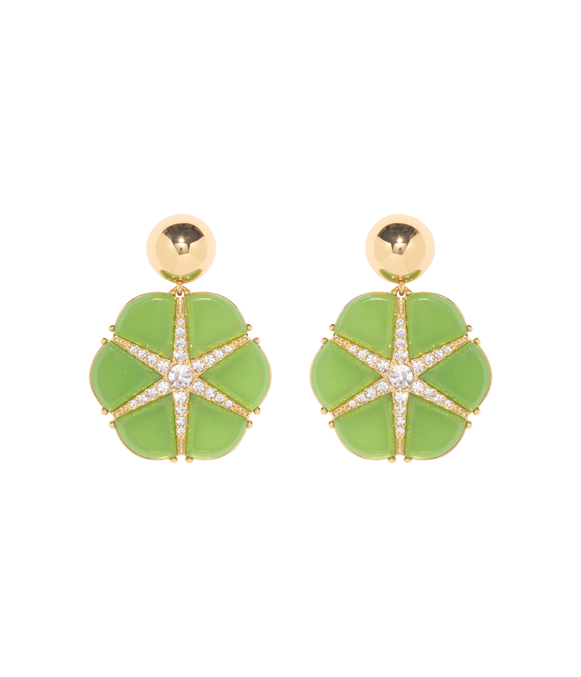 Rosemary Statement Earring in Green