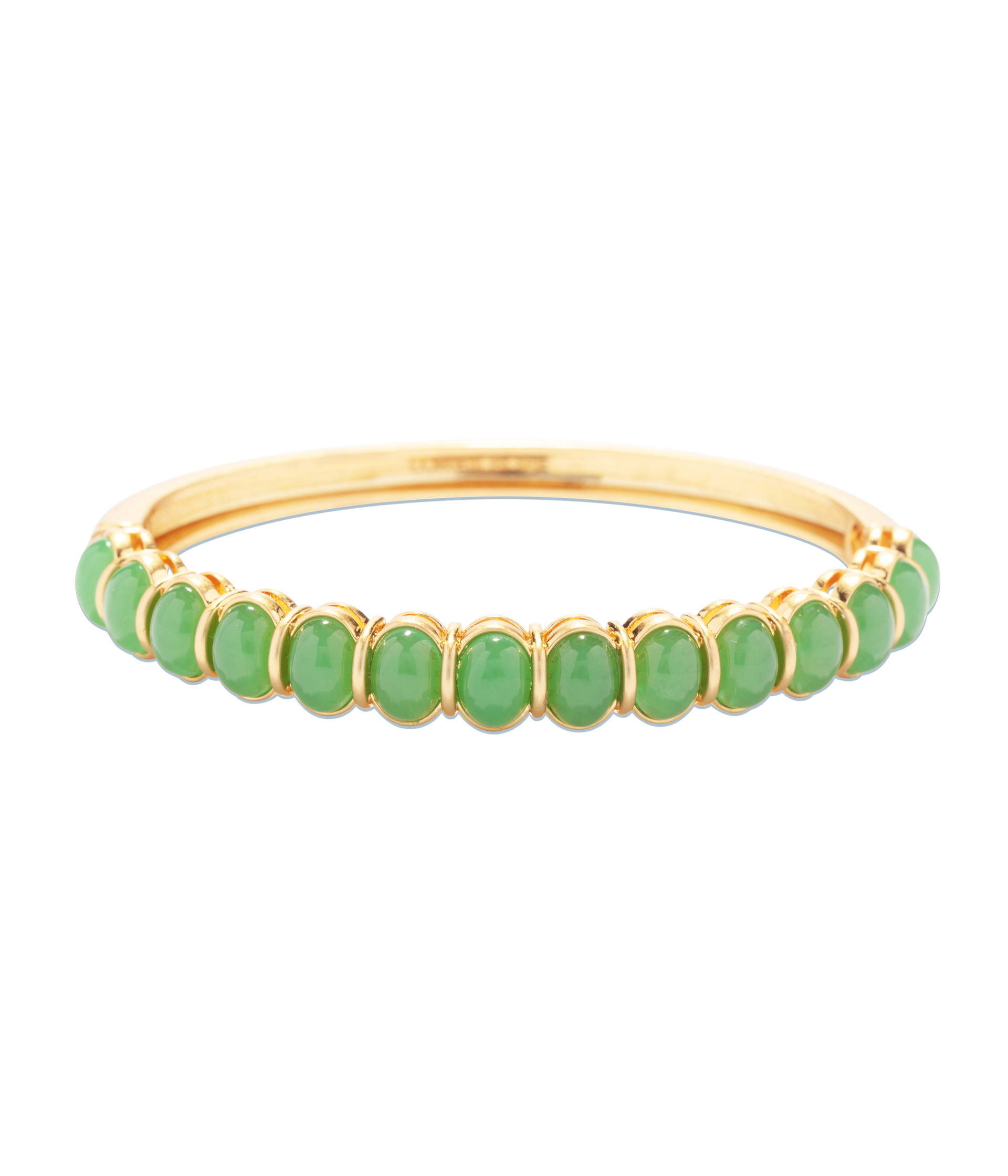 Lillian Bangle Bracelet in Green
