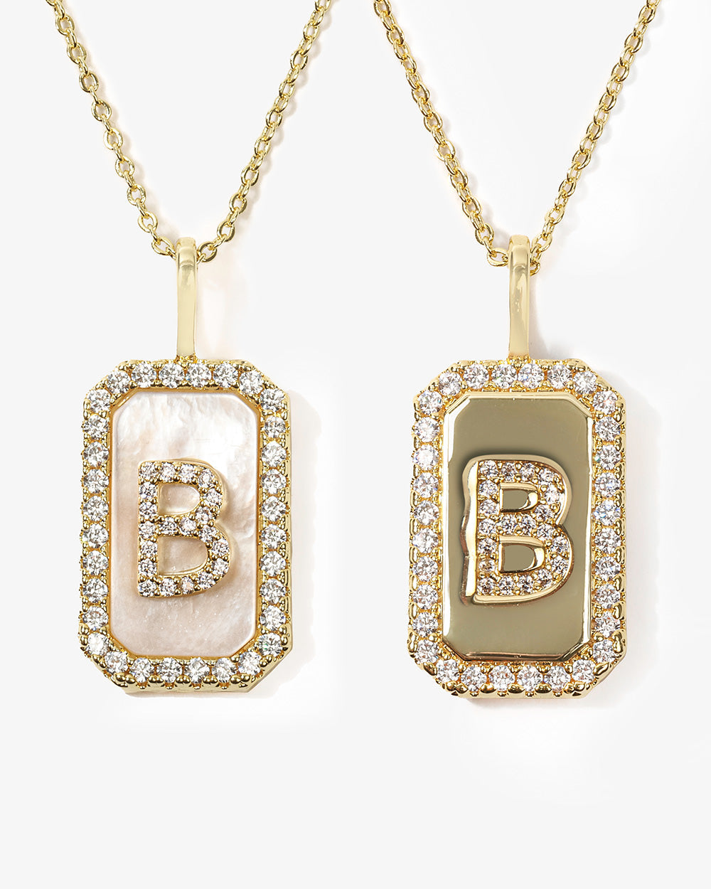 Love Letters Double Sided Necklace - Gold