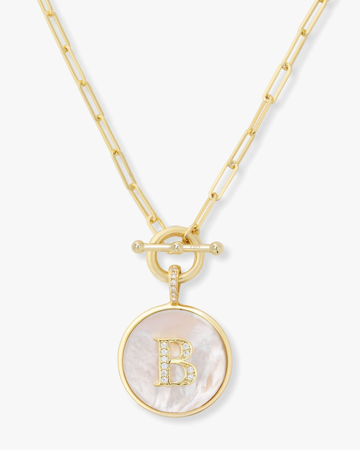 Love Letters Medallion Necklace 24mm - Gold