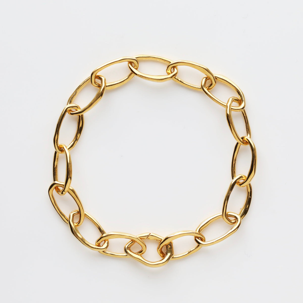 Molten Charm Holder Link Chain Bracelet