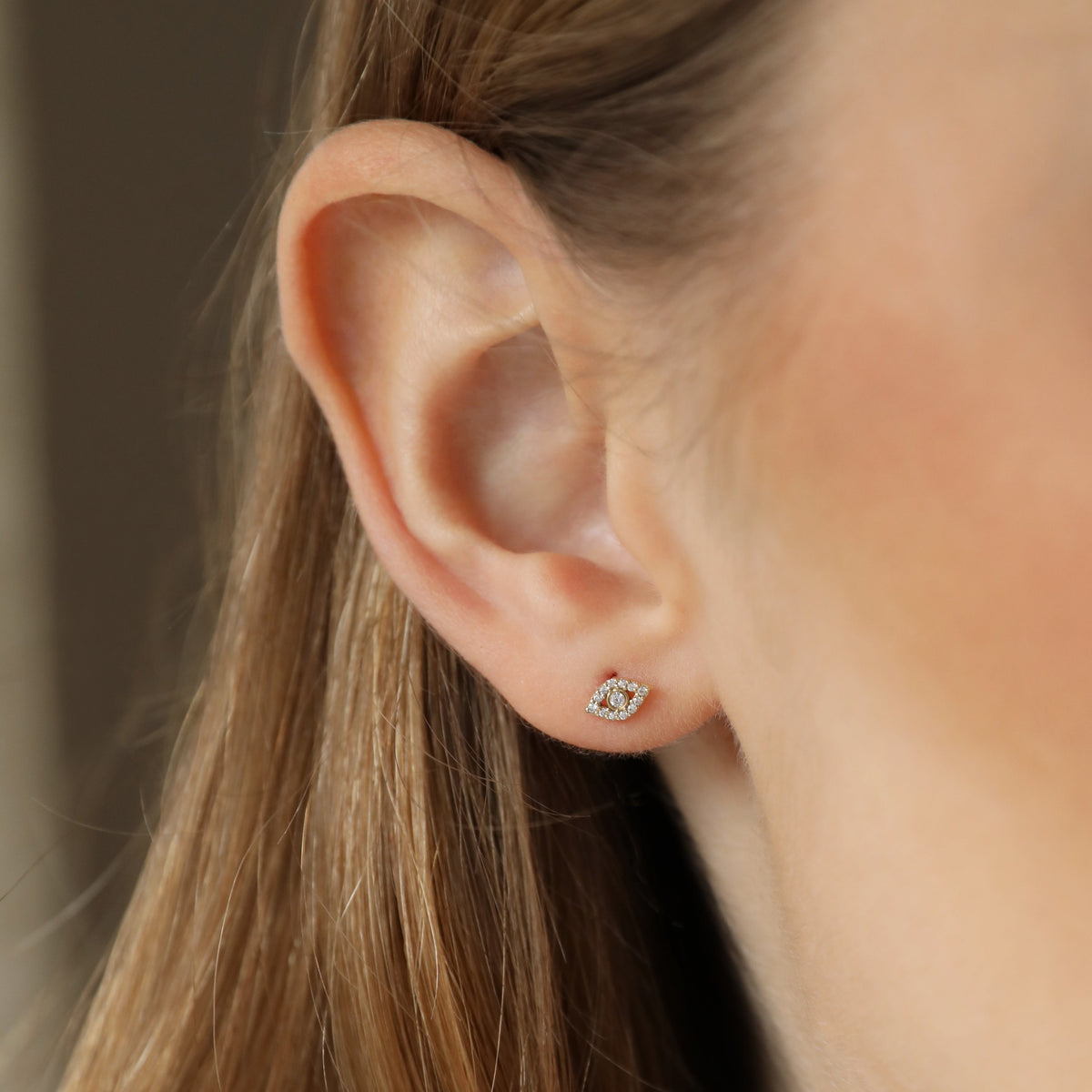 Evil Eye Stud Earring