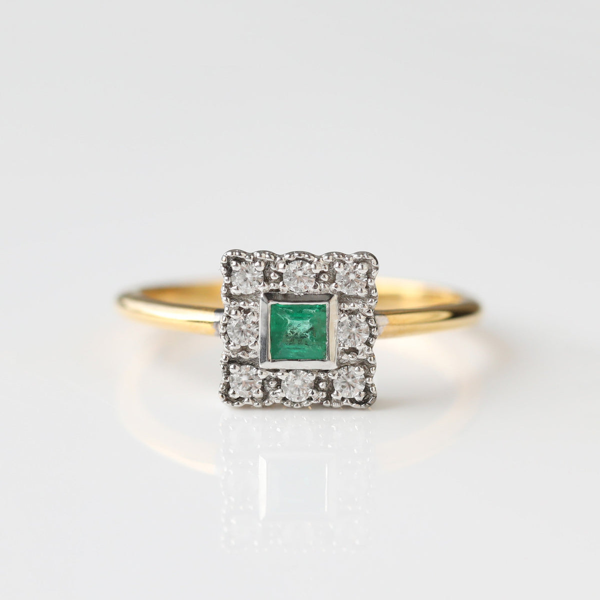 Coralie Vintage Emerald Ring