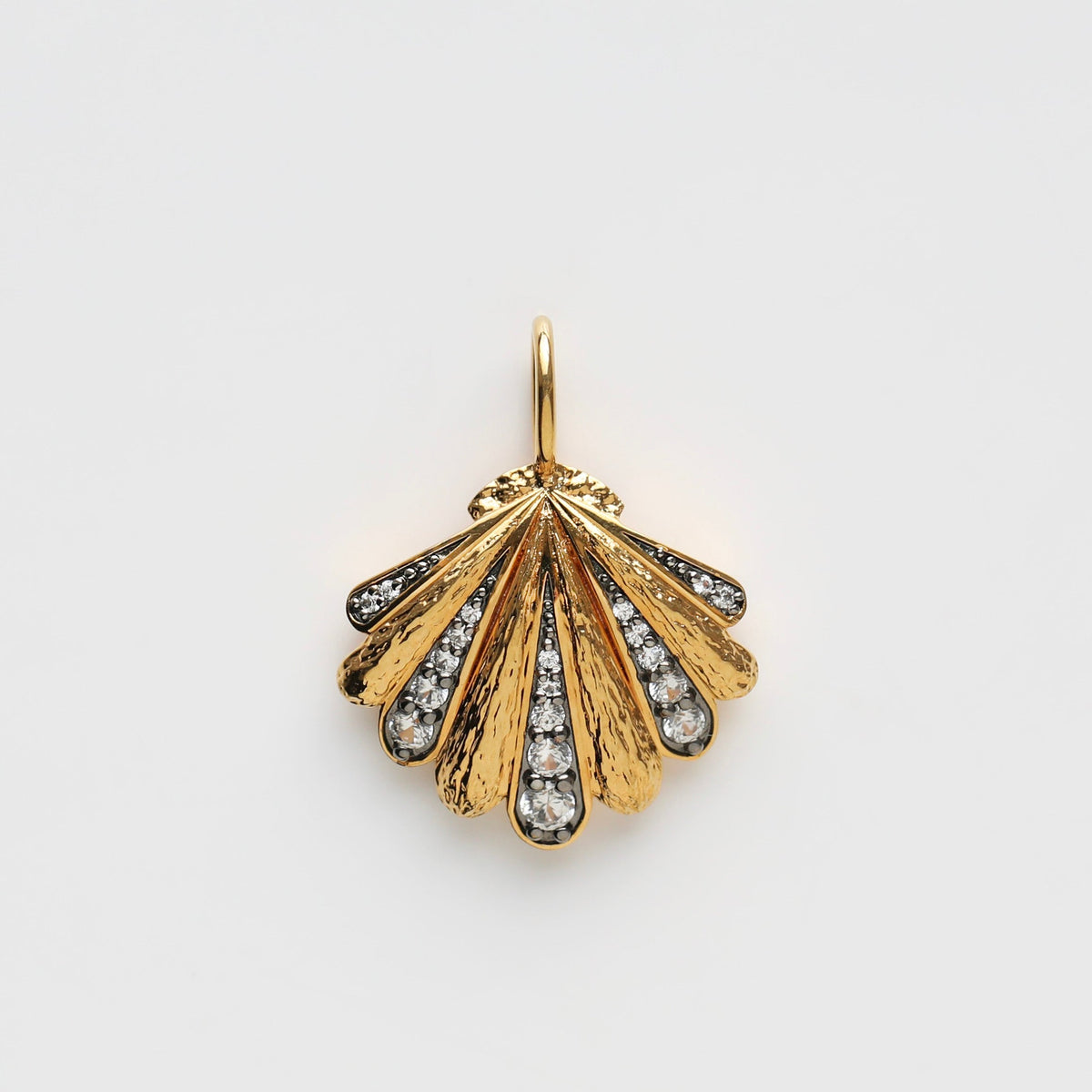 Encrusted Shell Pendant