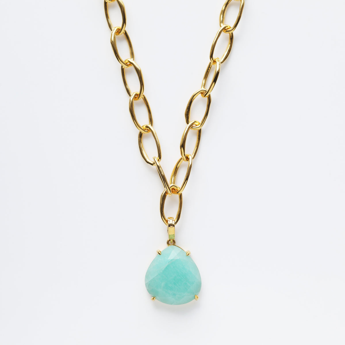 Statement Amazonite Stone Necklace