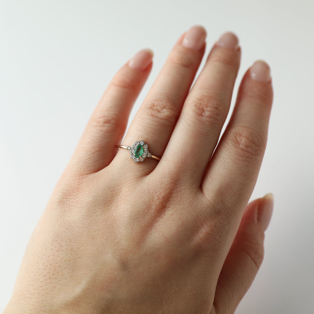 Audrey Emerald Vintage Ring