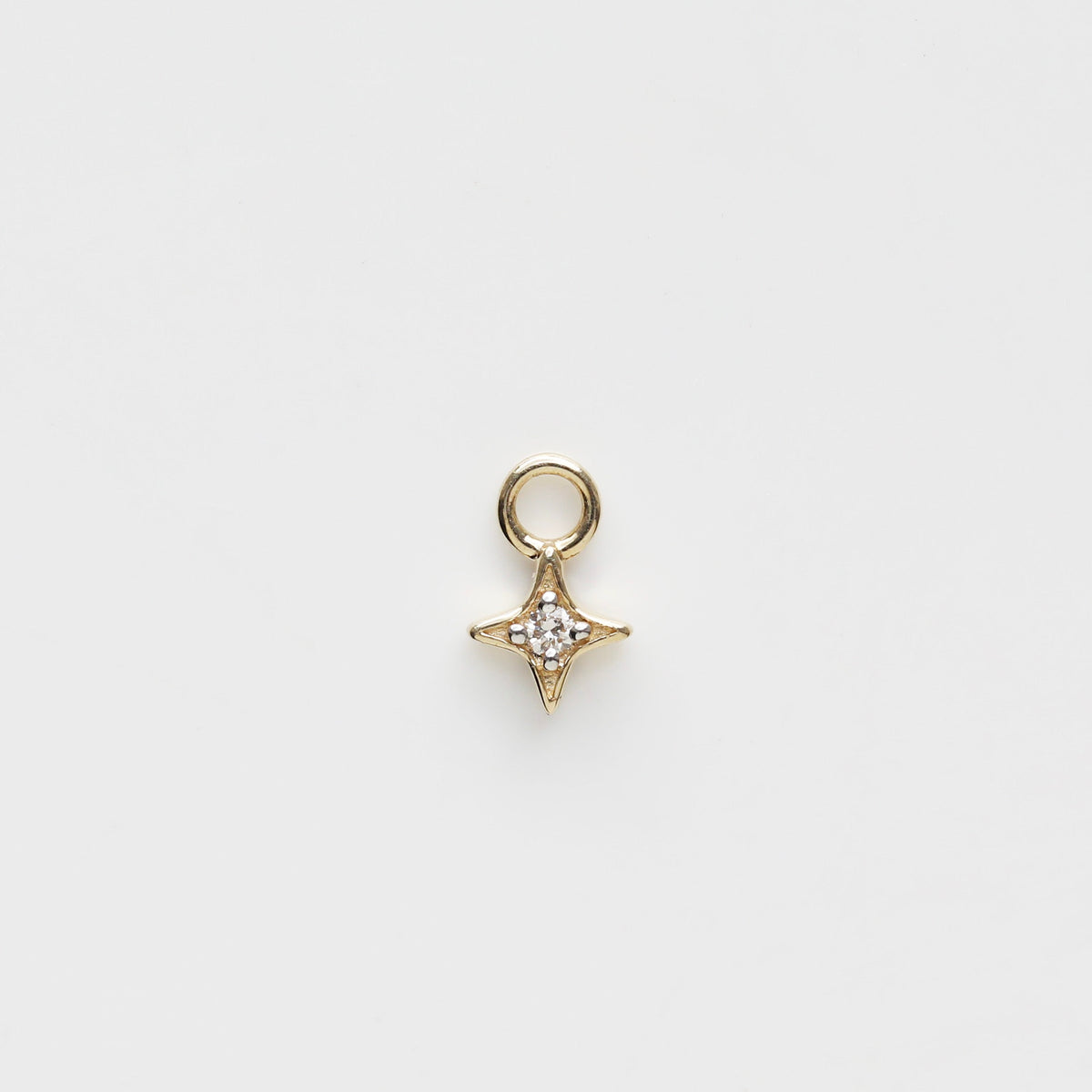 Diamond Star Hoop Earring Charm