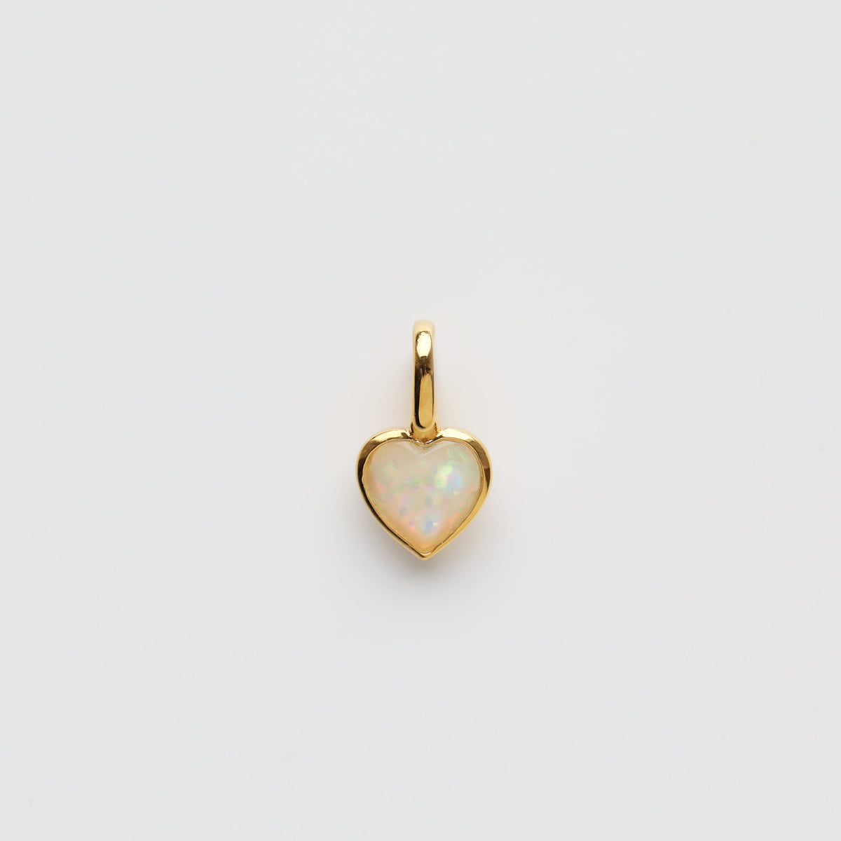 Opal Heart Pendant