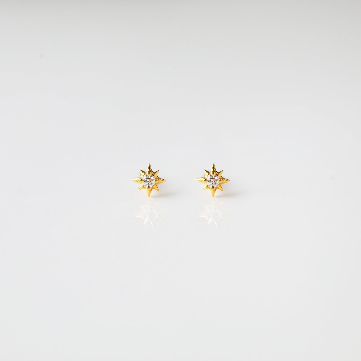 Diamond Star Stud Earrings