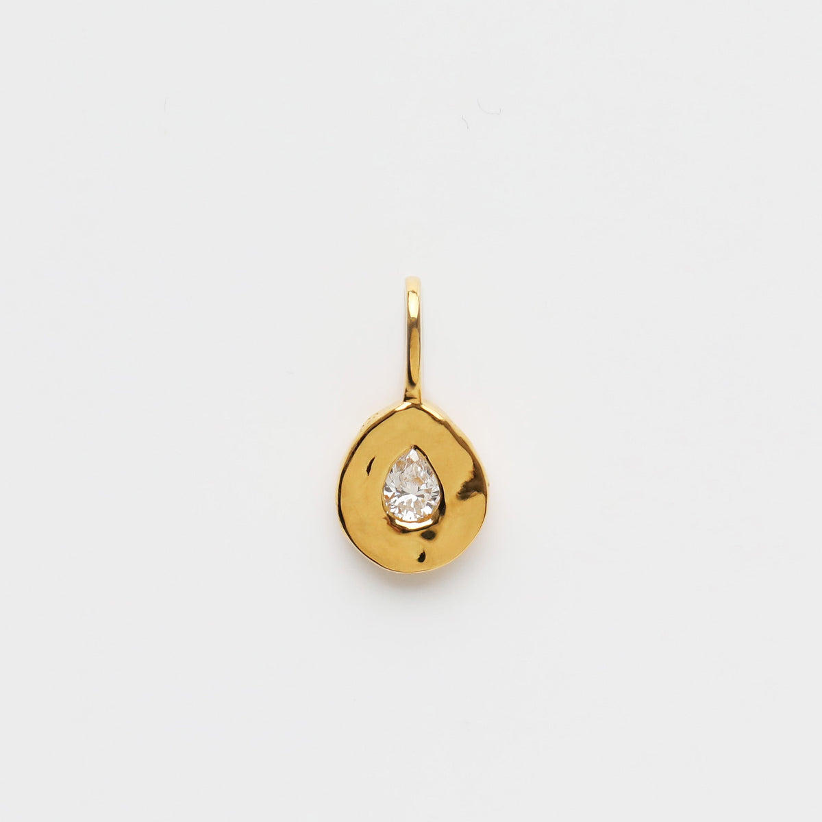 Diamond Peardrop Charm