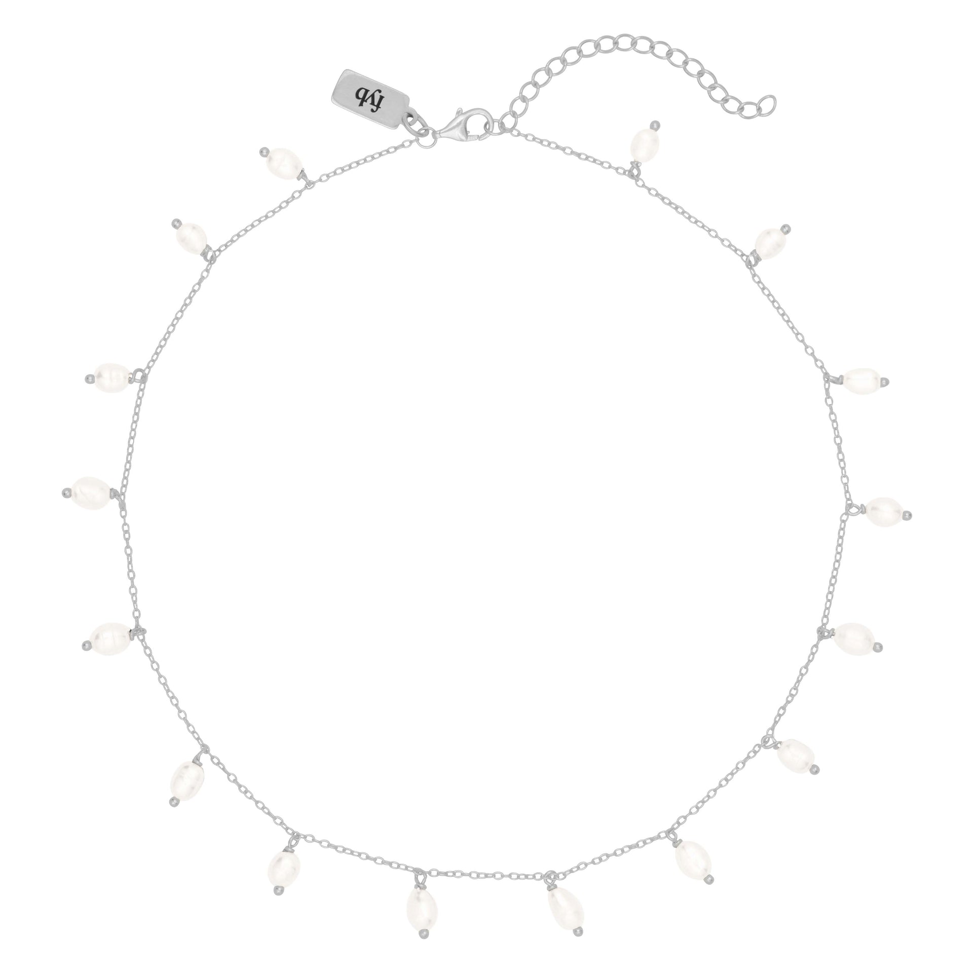 Marleigh Pearl Necklace Silver