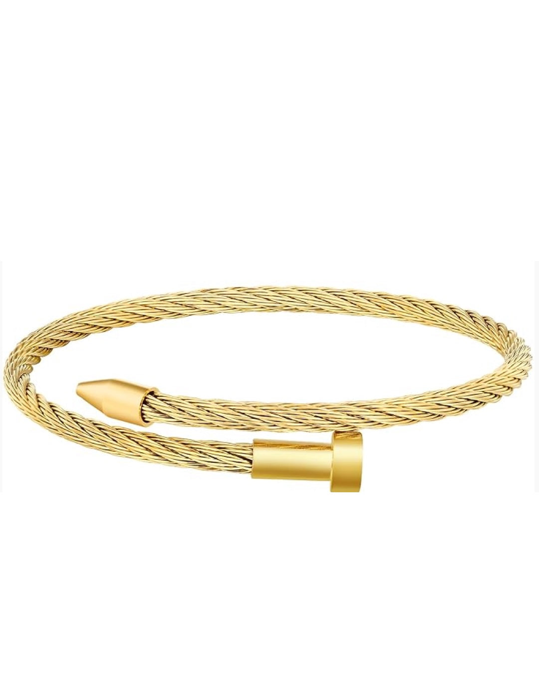 18k Gold Modern Cuff Bangle