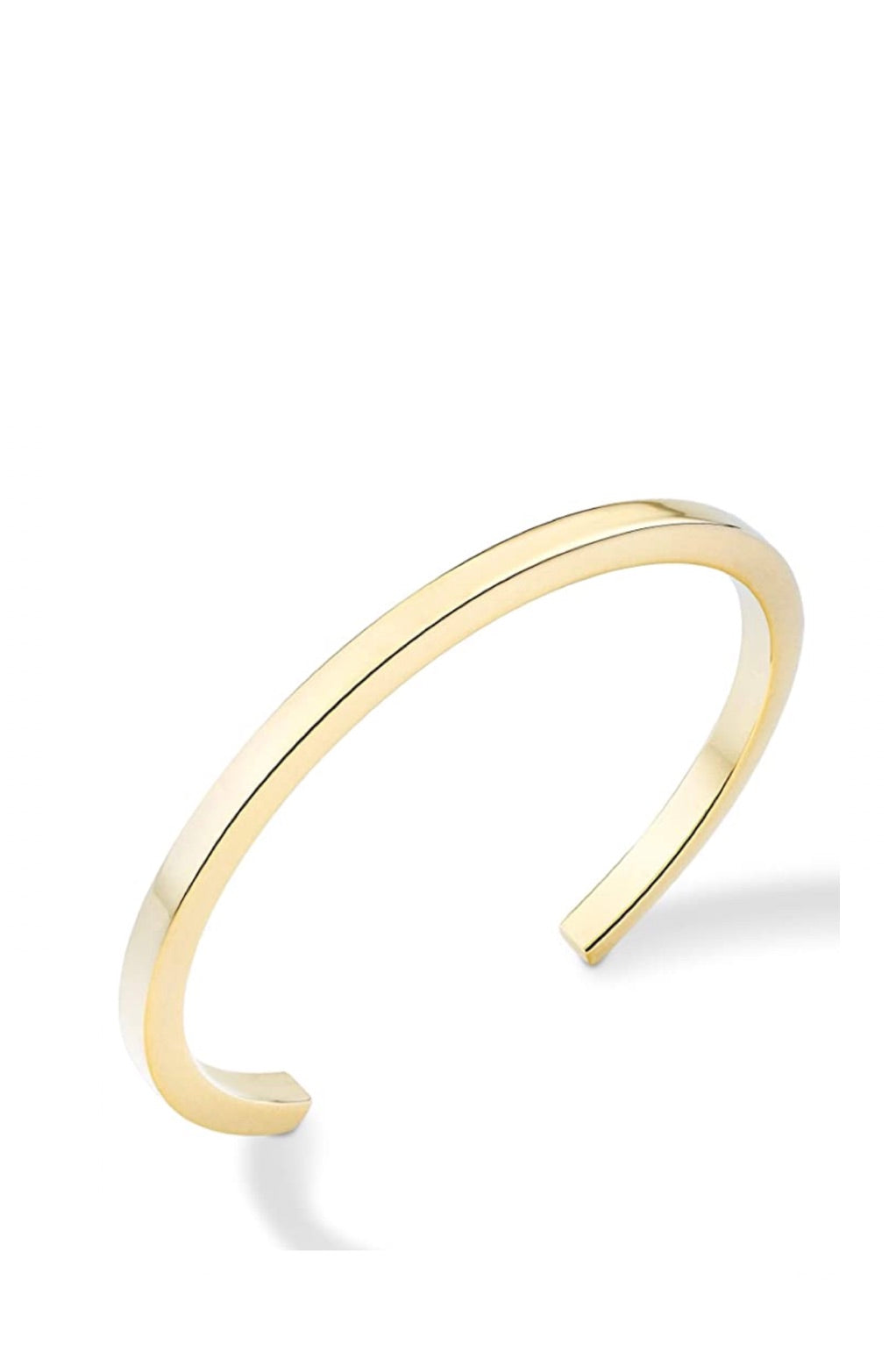 Silver Polished Cuff Bangle