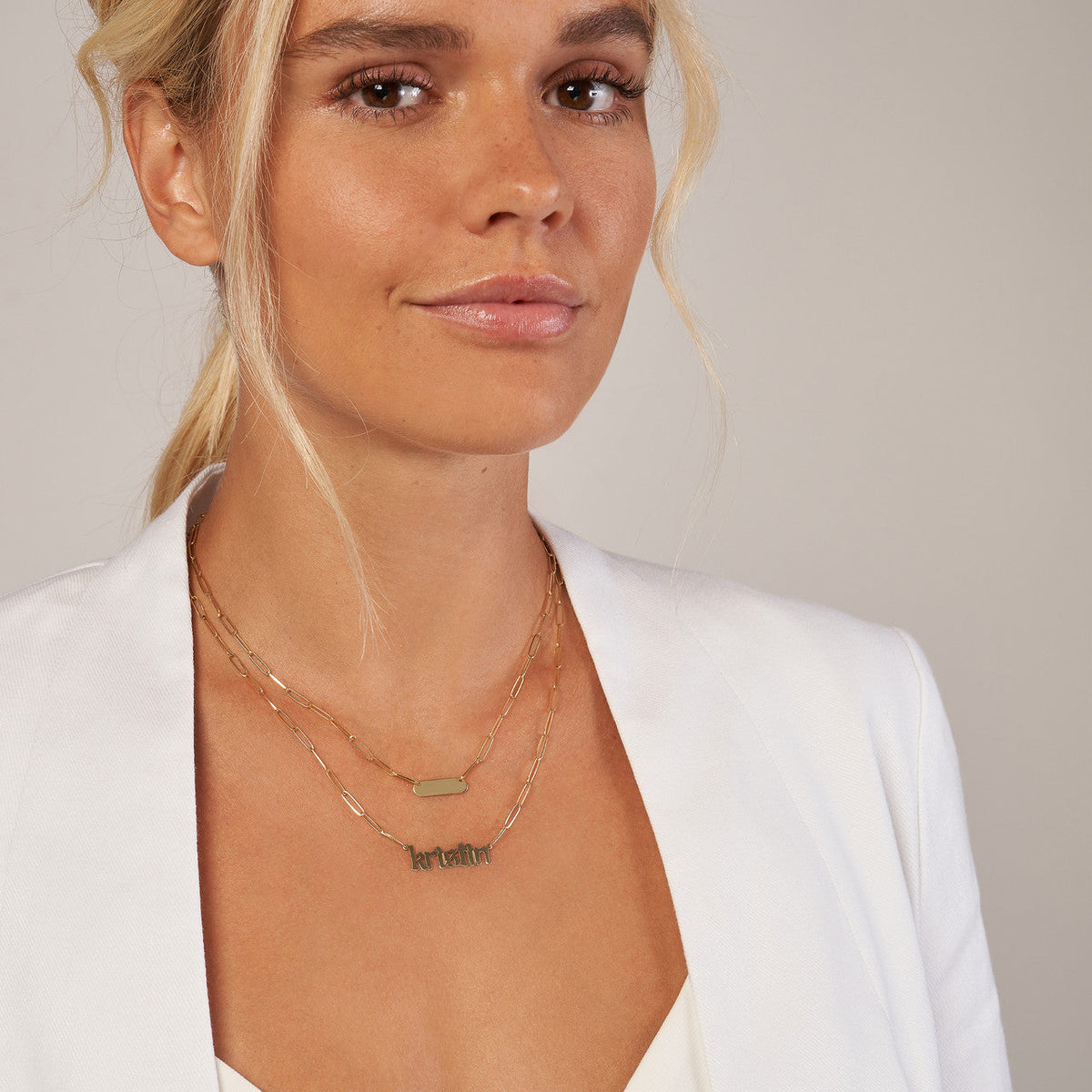 Personalized Gothic Name Necklace