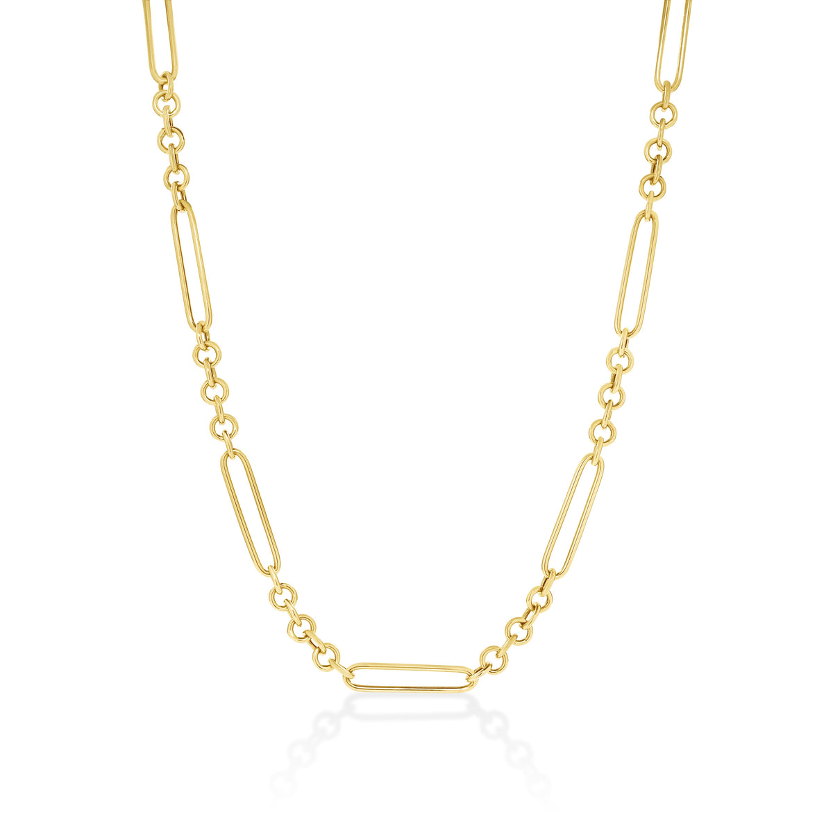 Delicate Mixed Link Chain Necklace