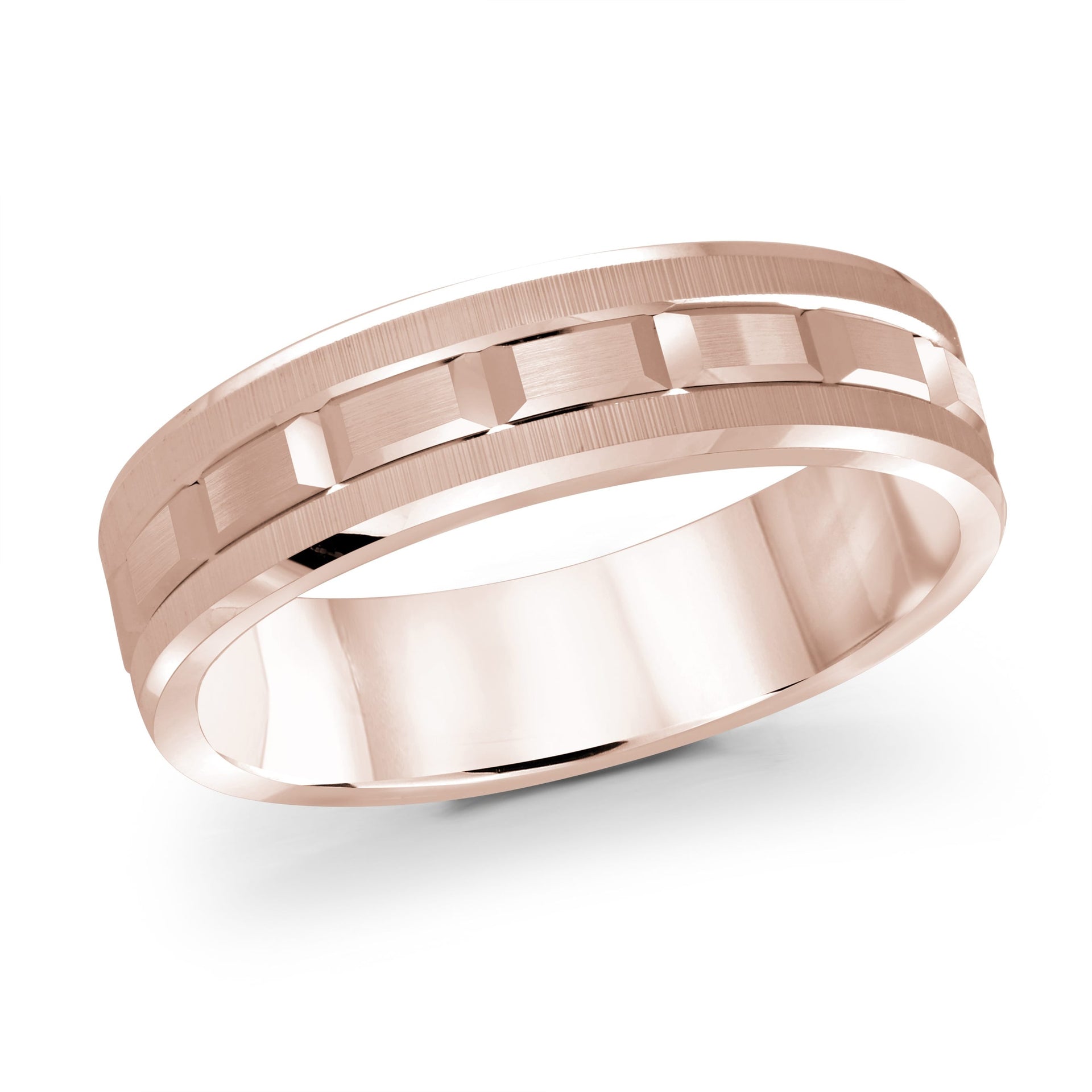 14K Rose Gold Ring from the Executif Collection by Malo - MRD-046-6P