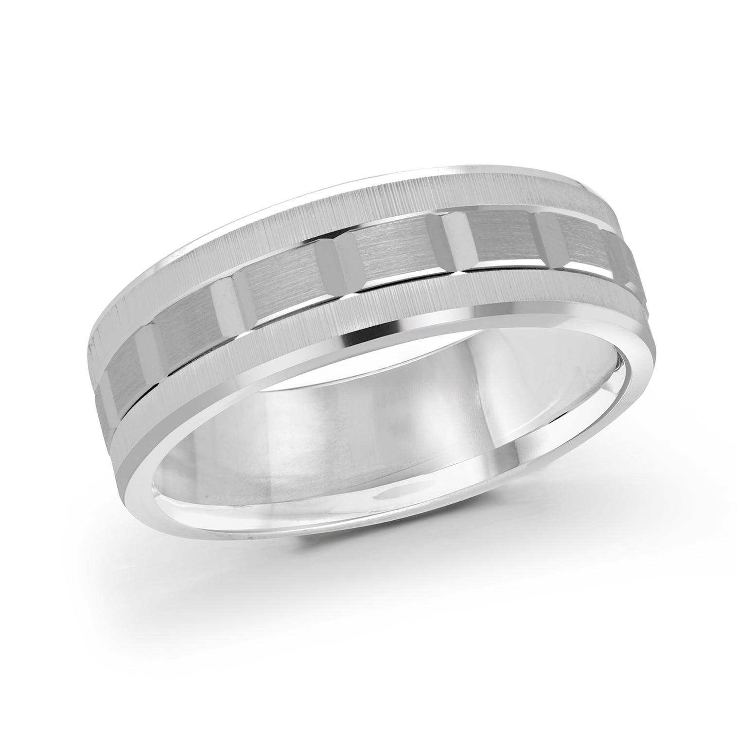 14K White Gold Ring from the Executif Collection by Malo - MRD-046-6W