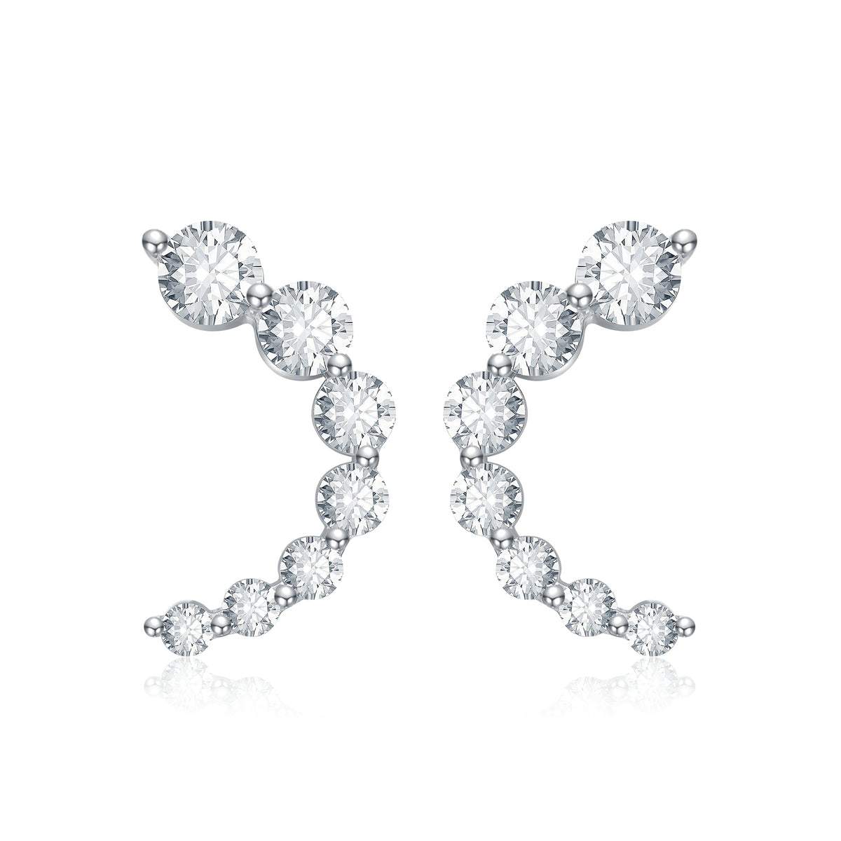 Anne Snow Half-Hoop Earrings