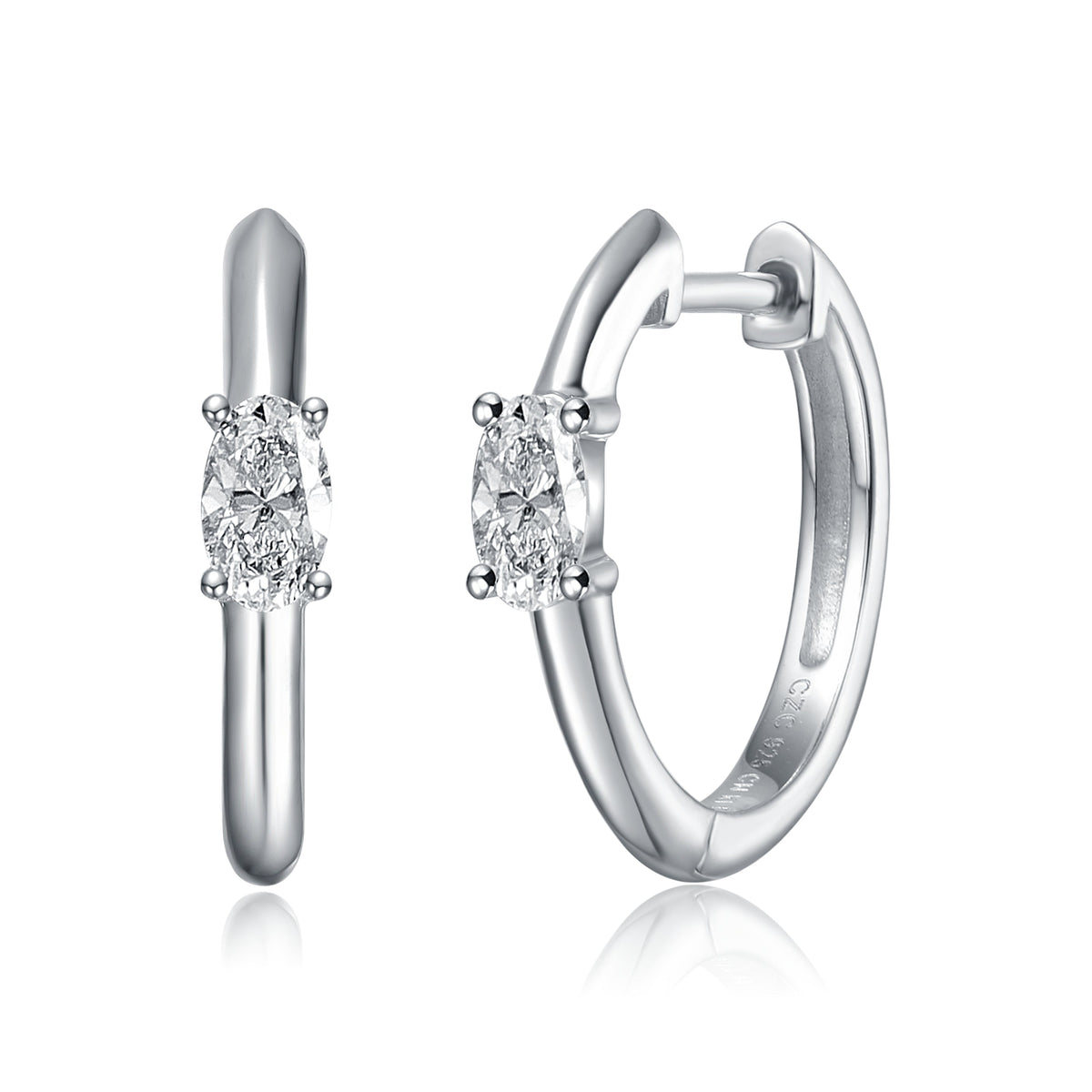 Lierre Moissanite Huggie Hoop Earrings