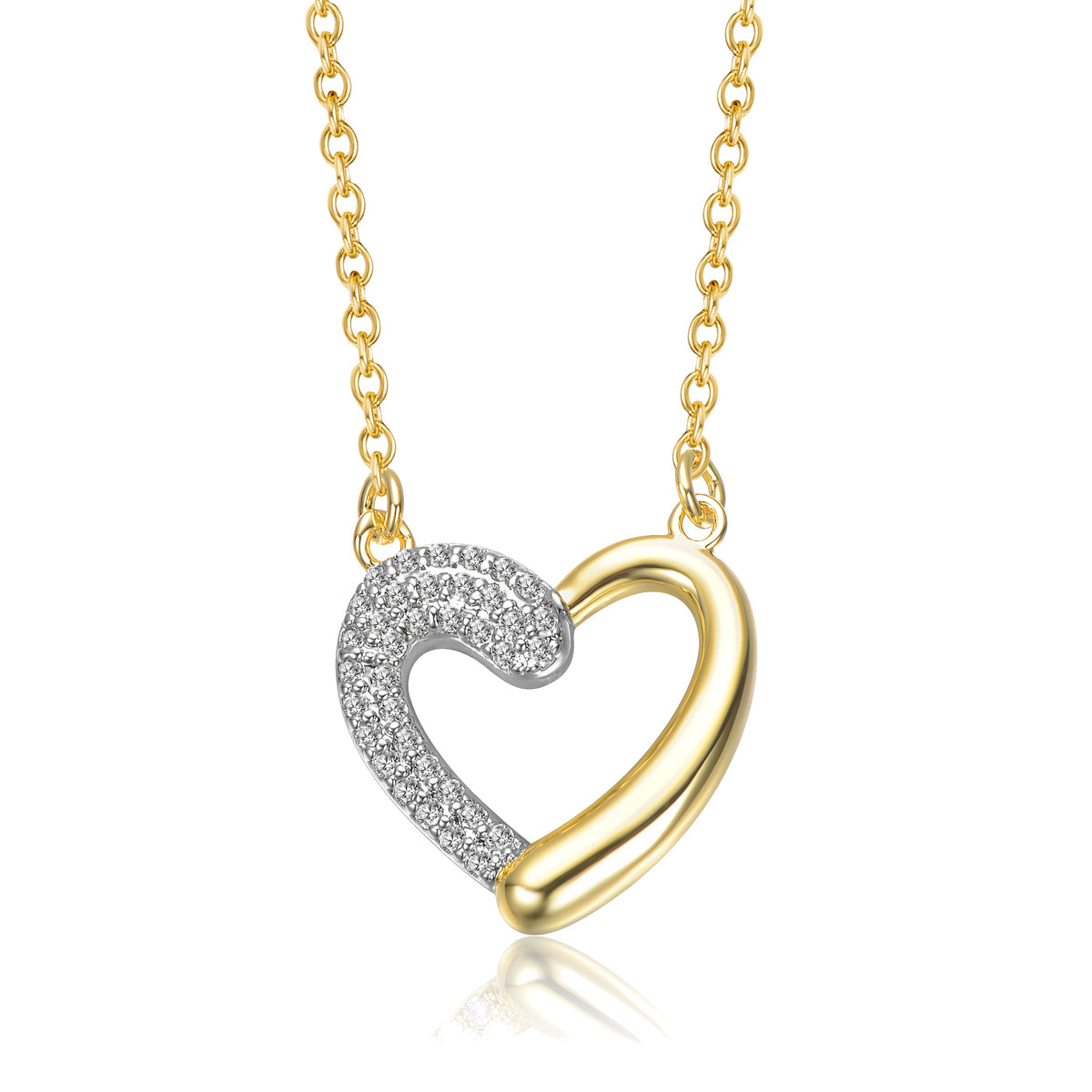 Helène Moissanite Heart Pendant Necklace