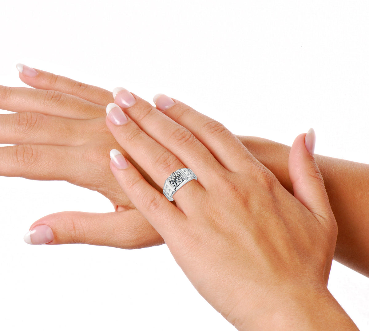 Valerie Solitaire Moissanite Ring