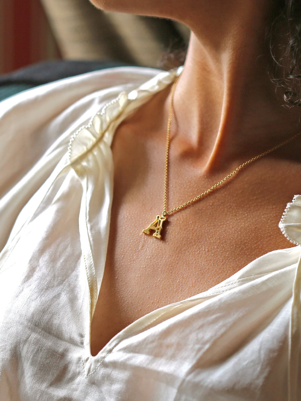 Just My Type Letter A Necklace