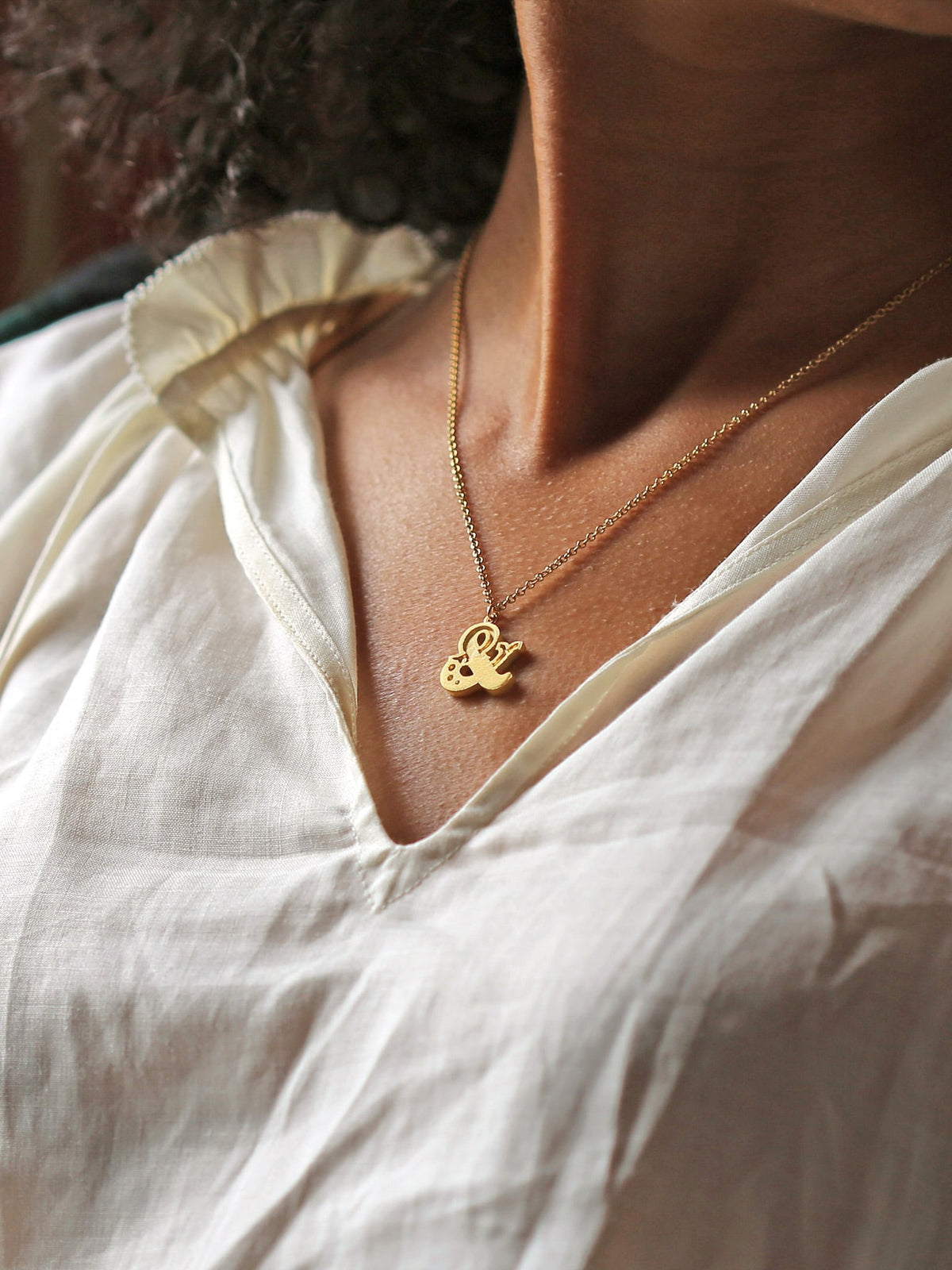 Just my Type Ampersand Necklace