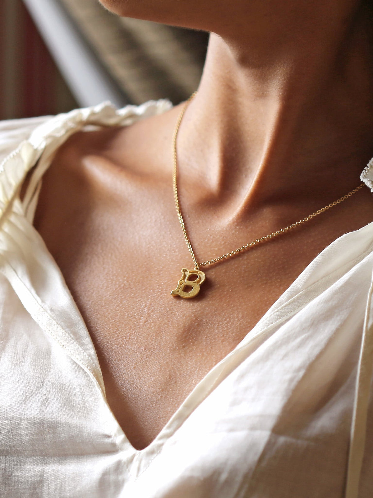 Just My Type Letter B Necklace