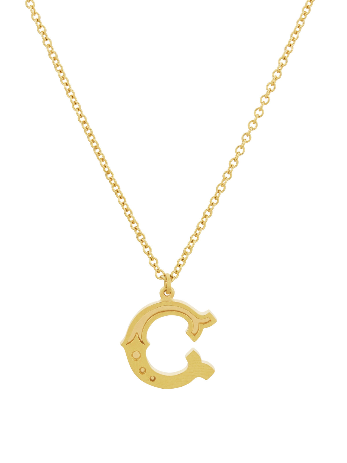 Just My Type Letter C Necklace