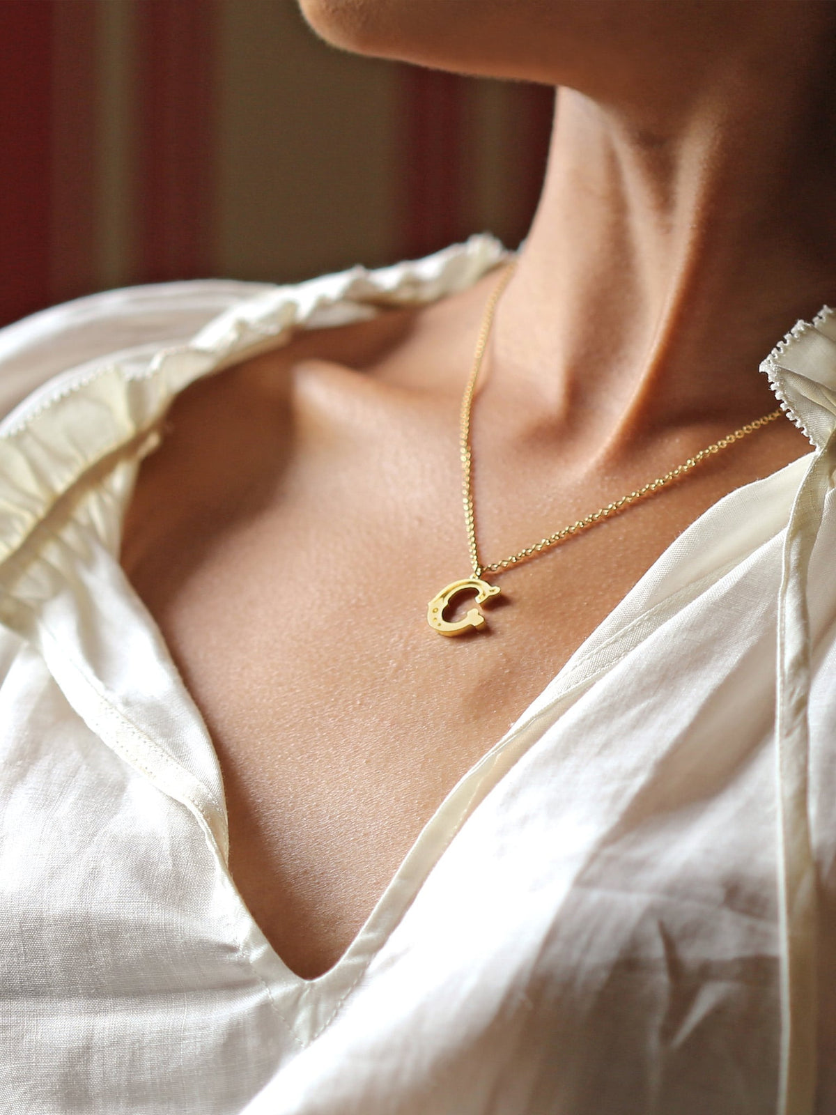 Just My Type Letter C Necklace