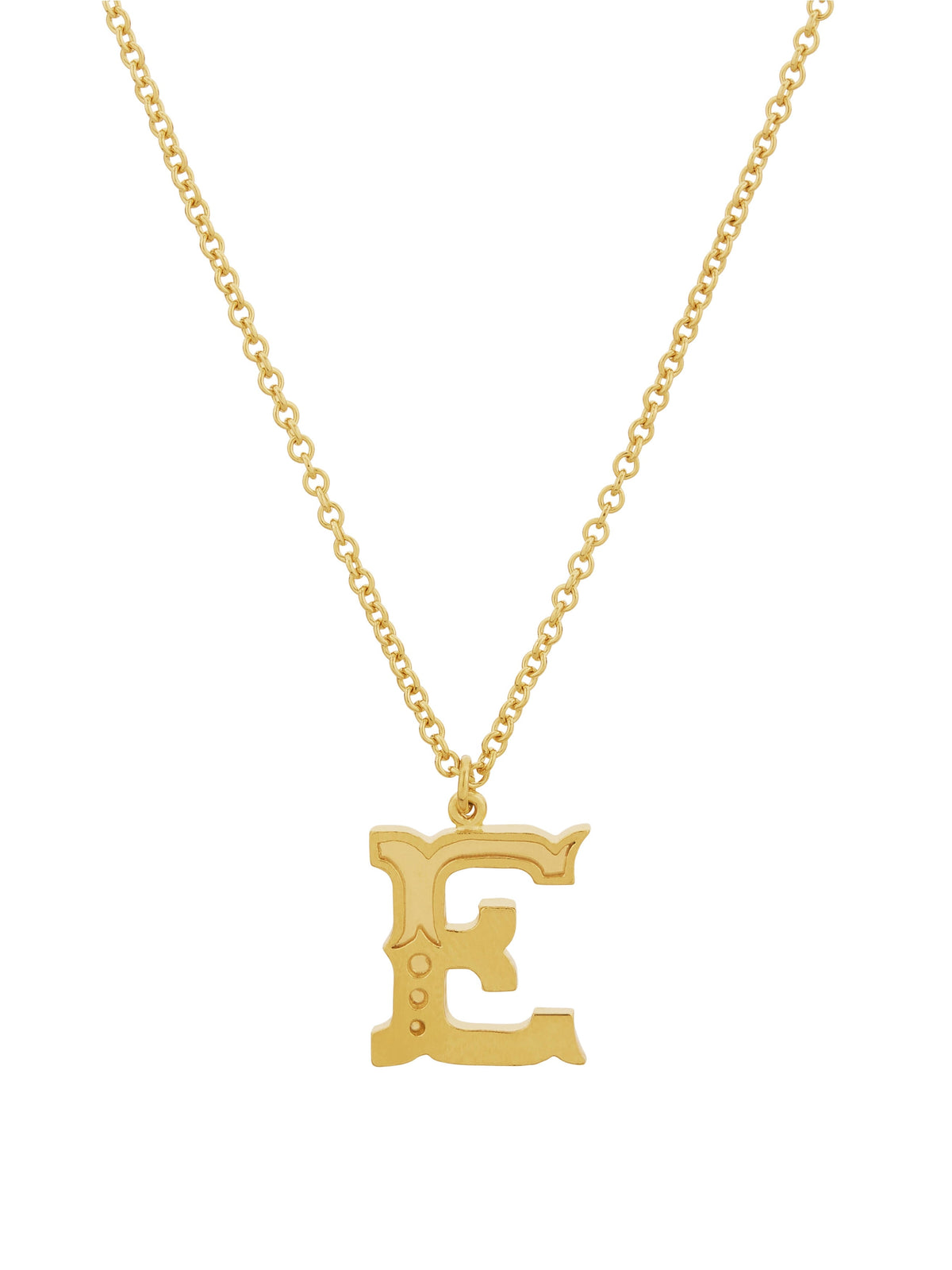 Just My Type Letter E Necklace