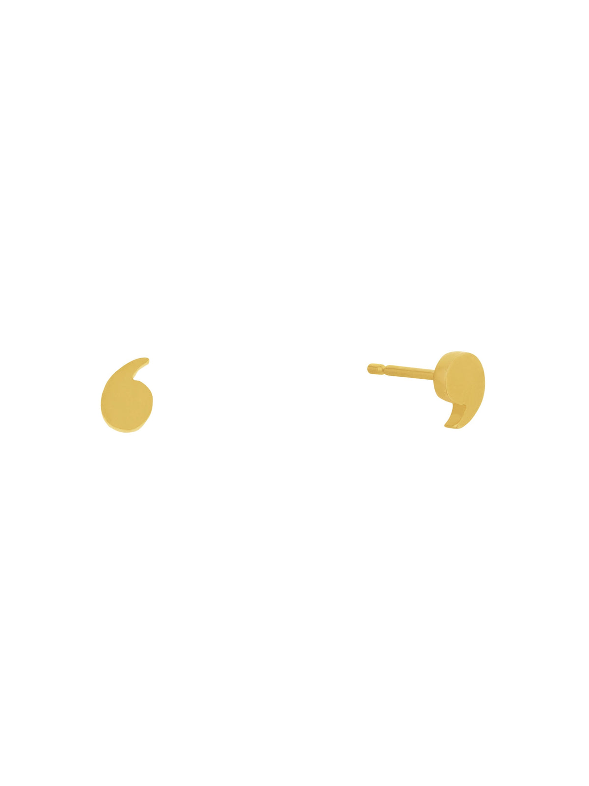 Just My Type Quotation Mark Stud Earrings