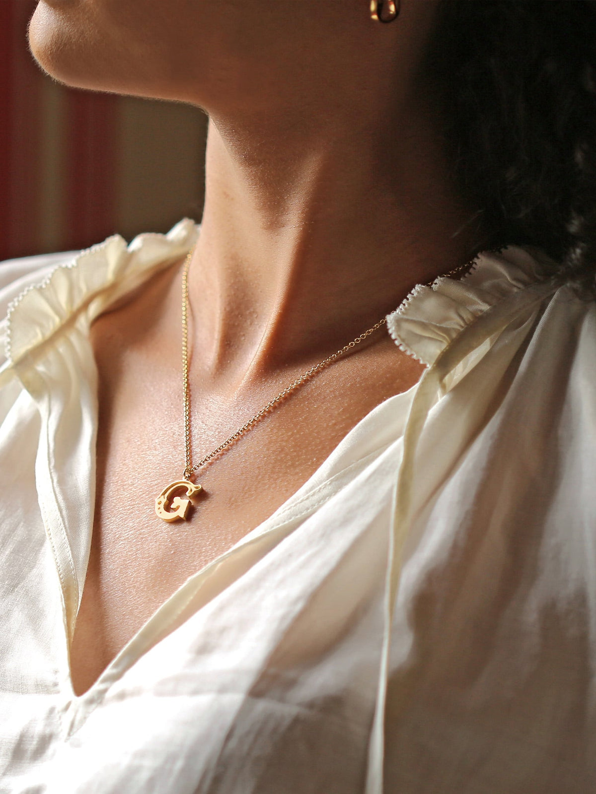 Just my Type Letter G Necklace
