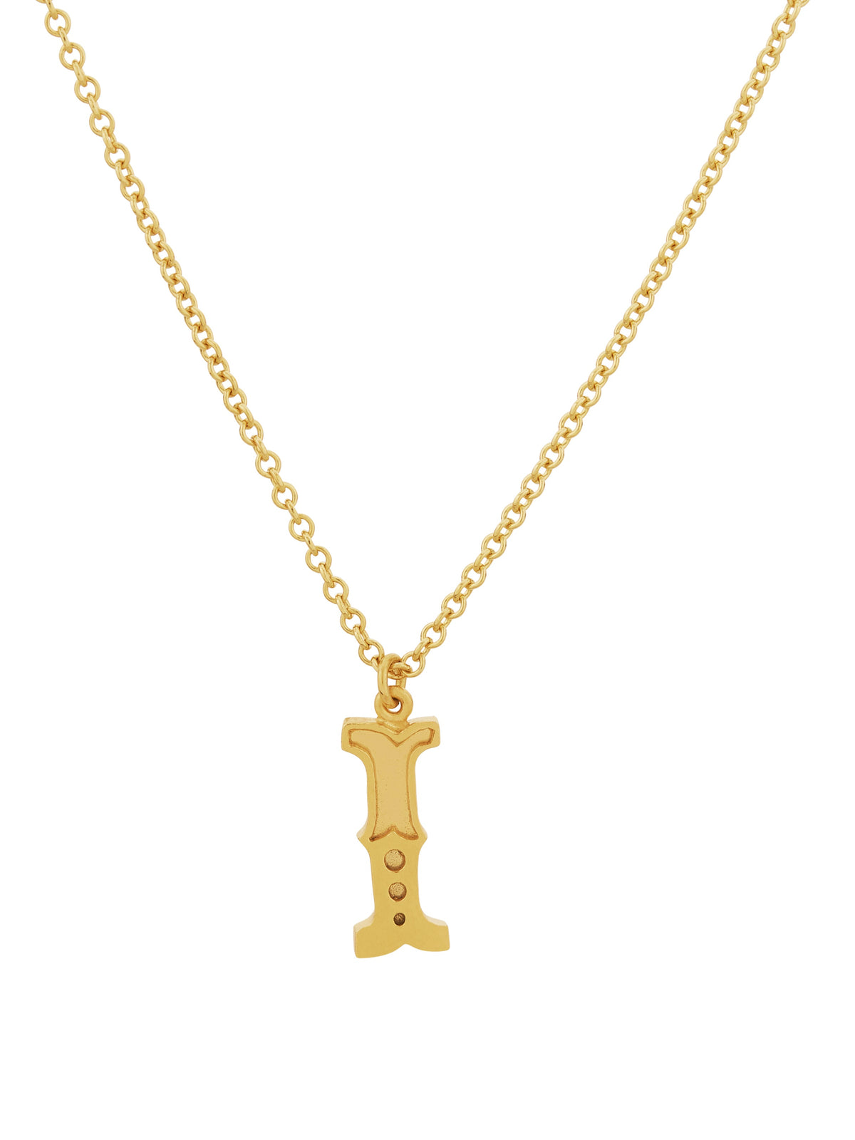 Just My Type Letter I Necklace