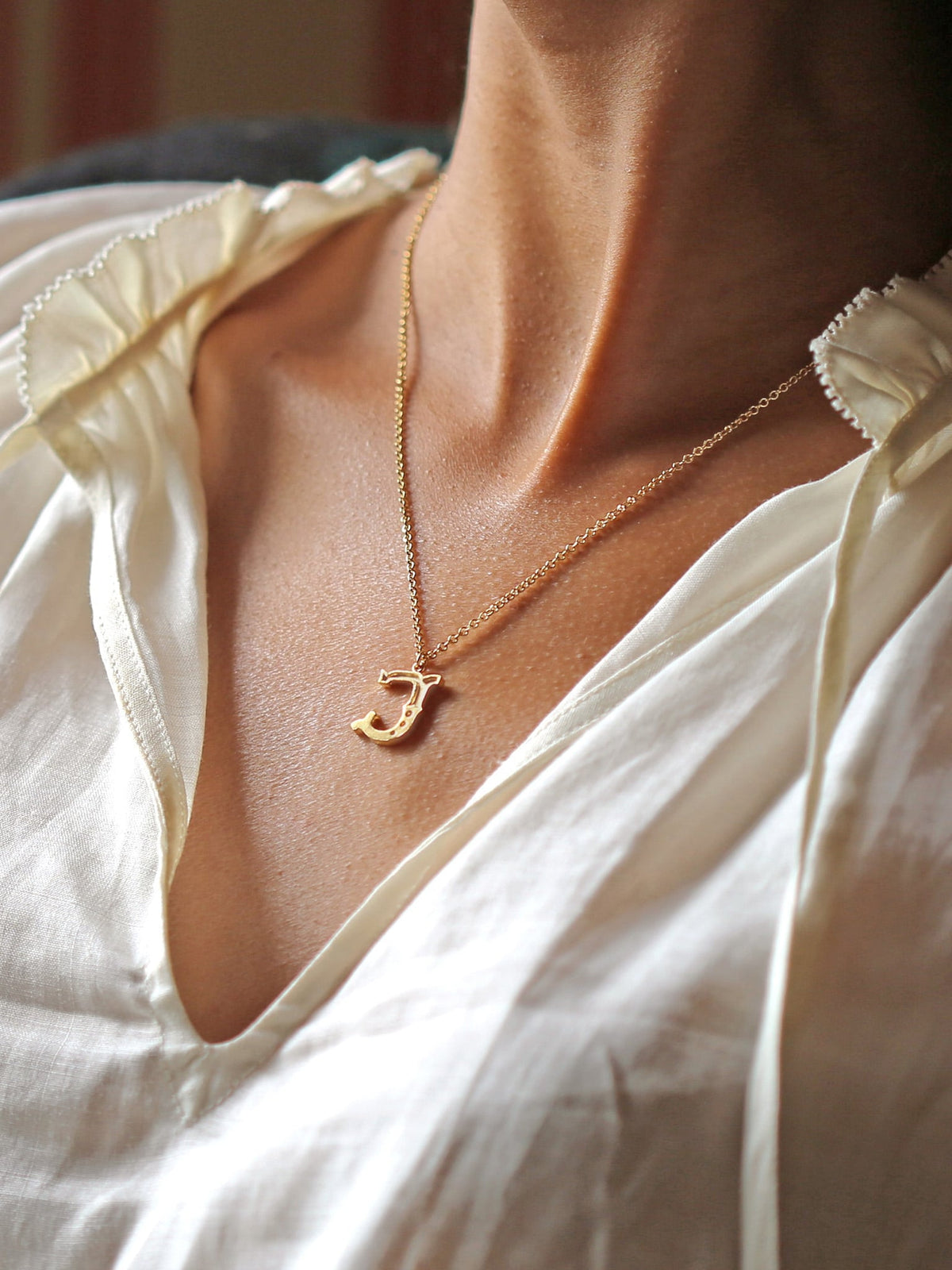 Just My Type Letter J Necklace