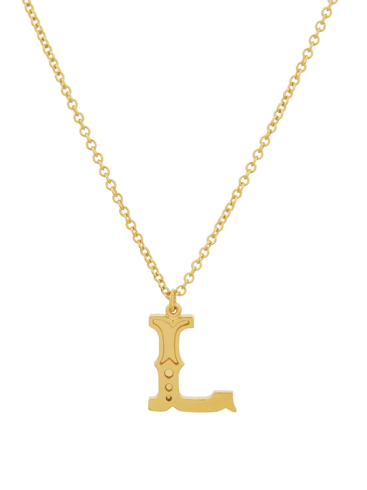 Just My Type Letter L Necklace