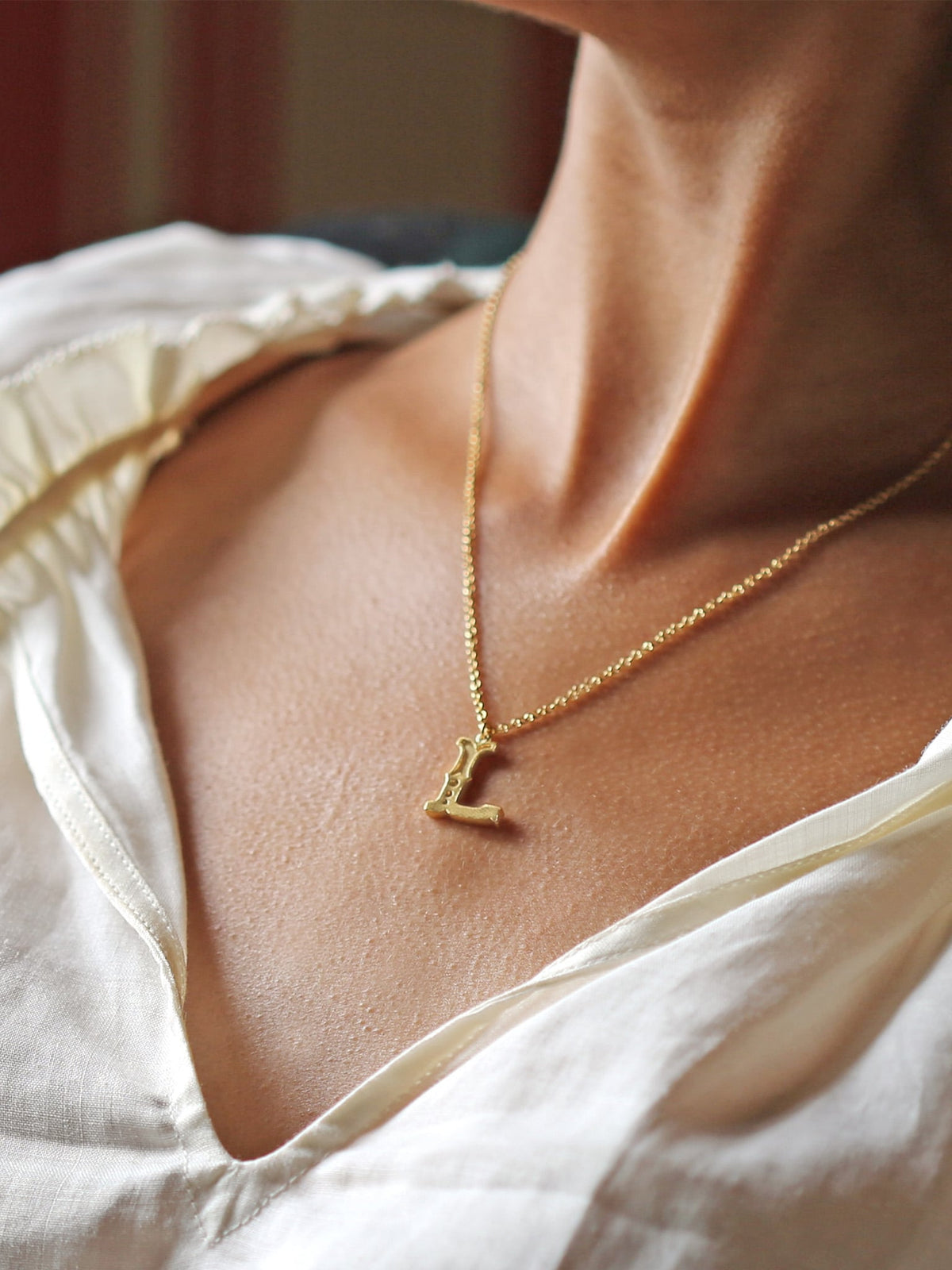 Just My Type Letter L Necklace