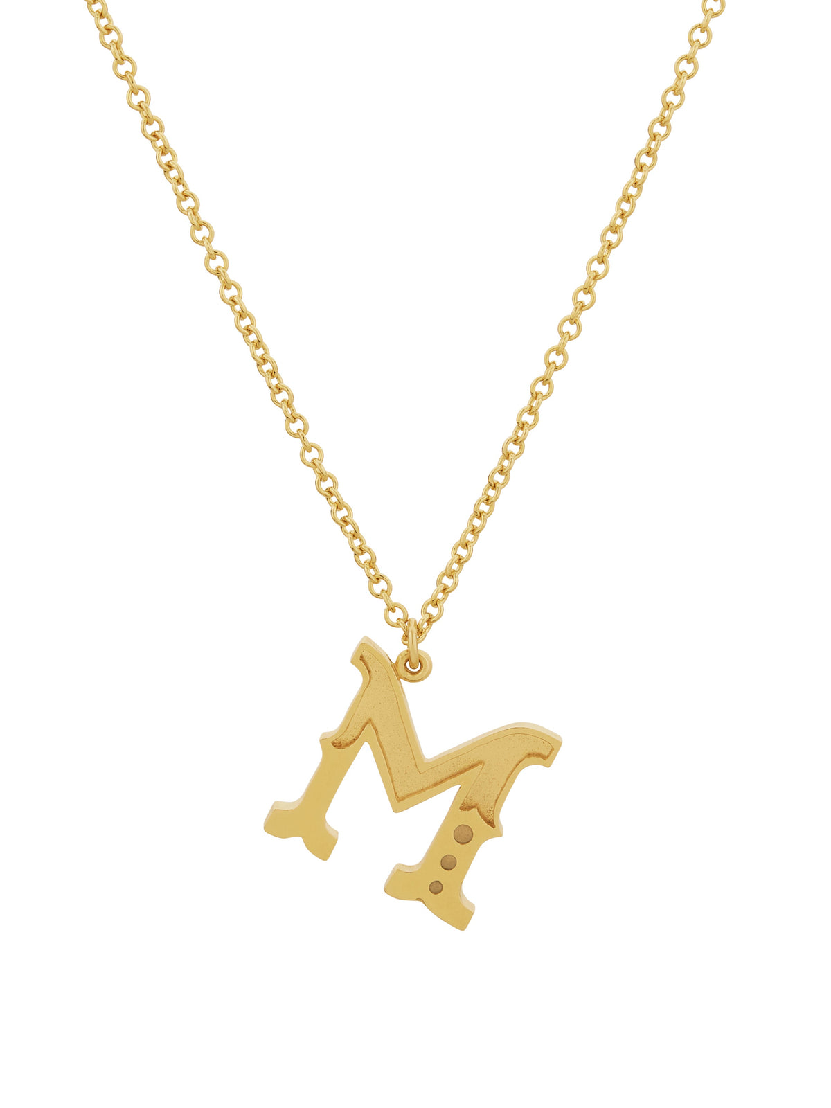 Just My Type Letter M Necklace